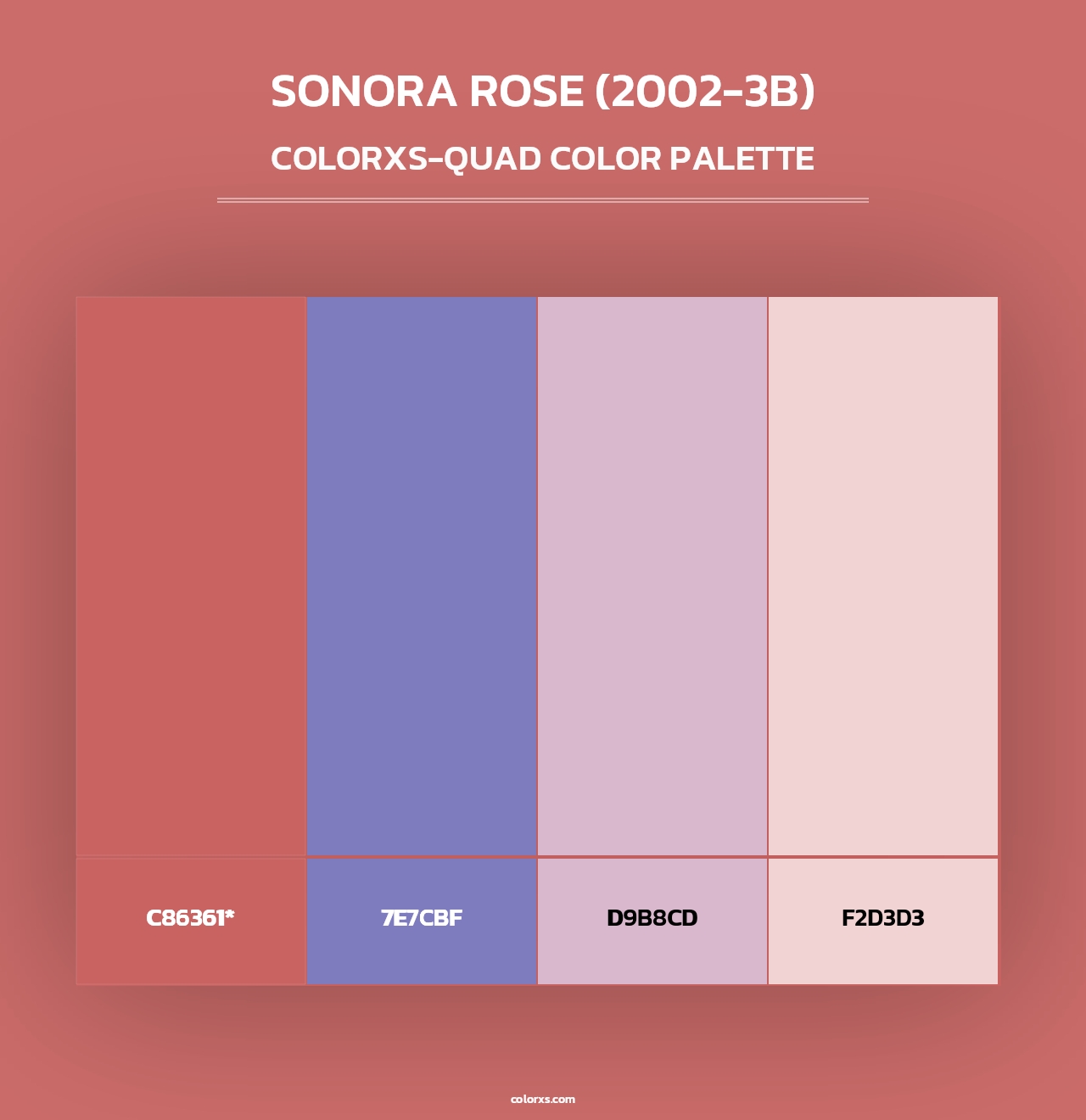 Sonora Rose (2002-3B) - Colorxs Quad Palette