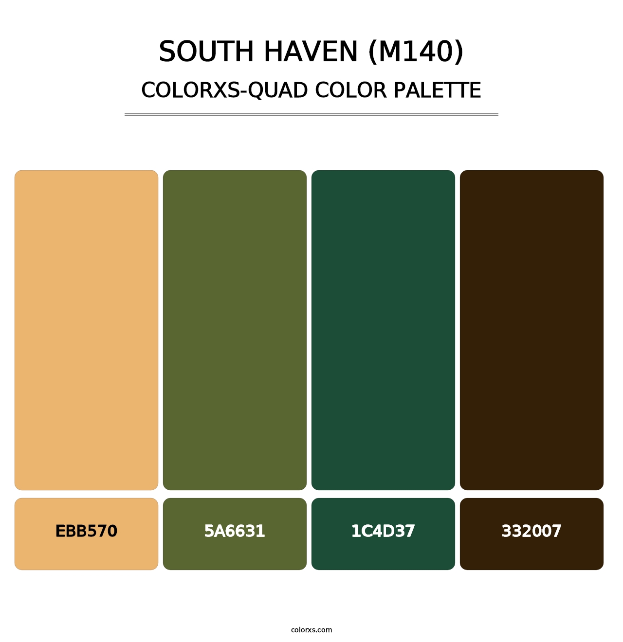 South Haven (M140) - Colorxs Quad Palette