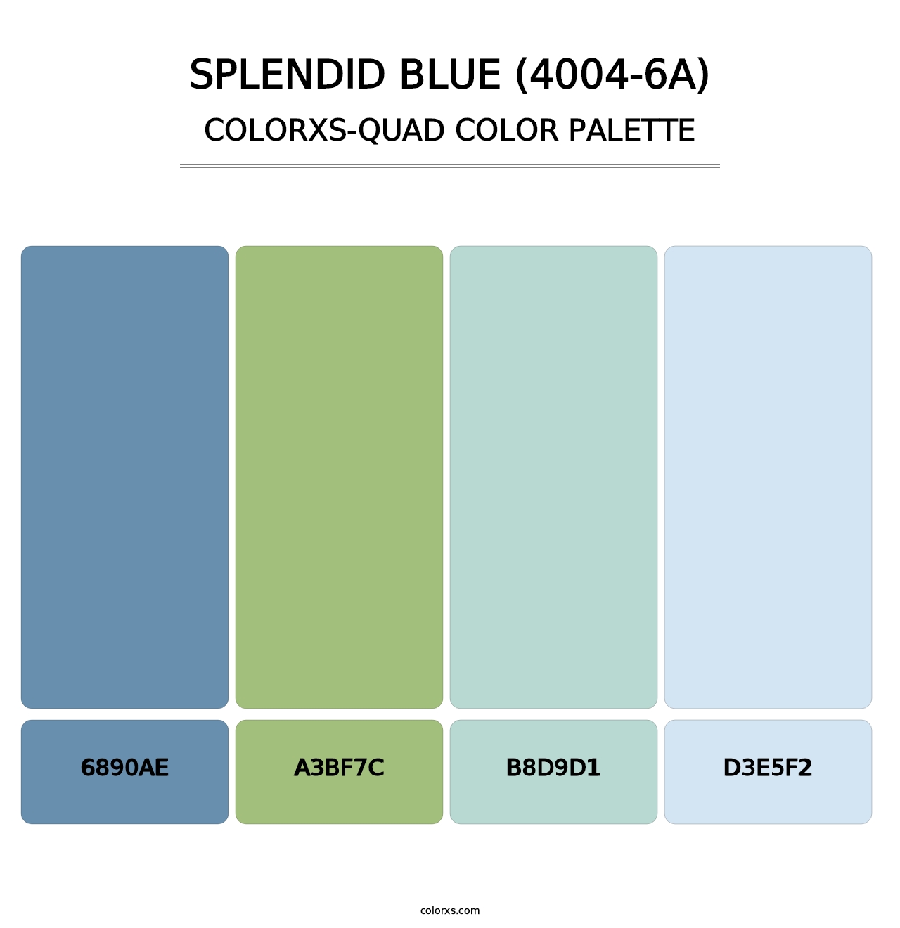 Splendid Blue (4004-6A) - Colorxs Quad Palette