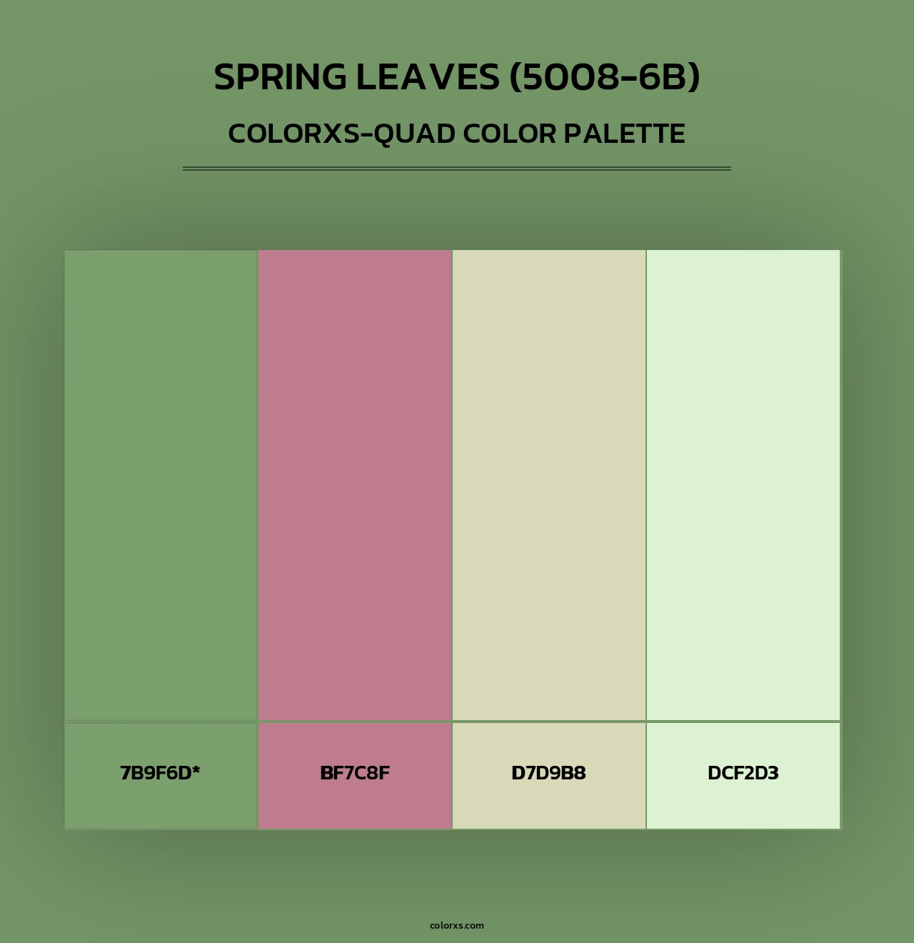 Spring Leaves (5008-6B) - Colorxs Quad Palette