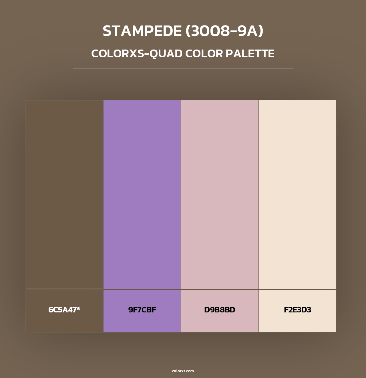 Stampede (3008-9A) - Colorxs Quad Palette