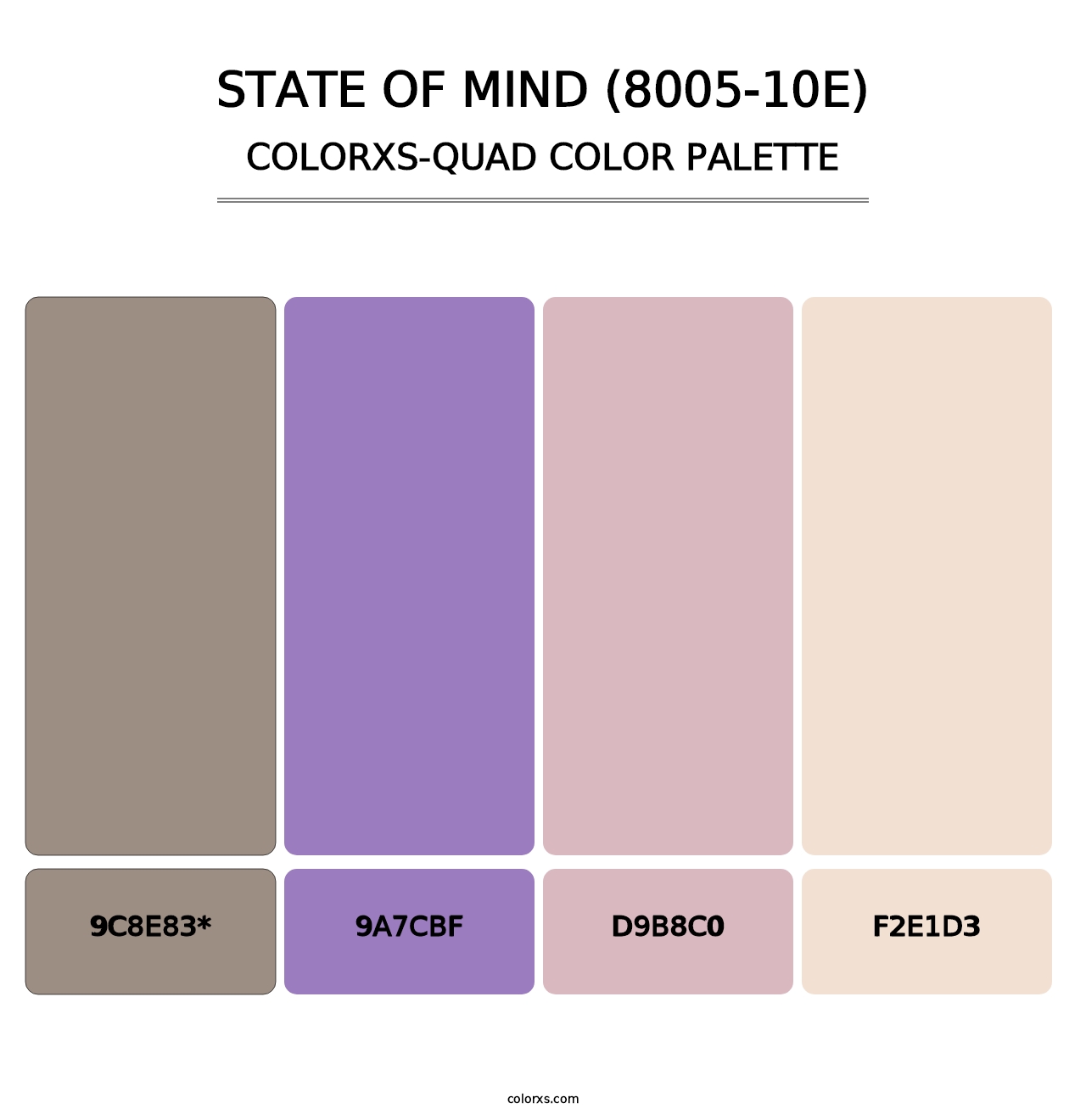 State of Mind (8005-10E) - Colorxs Quad Palette