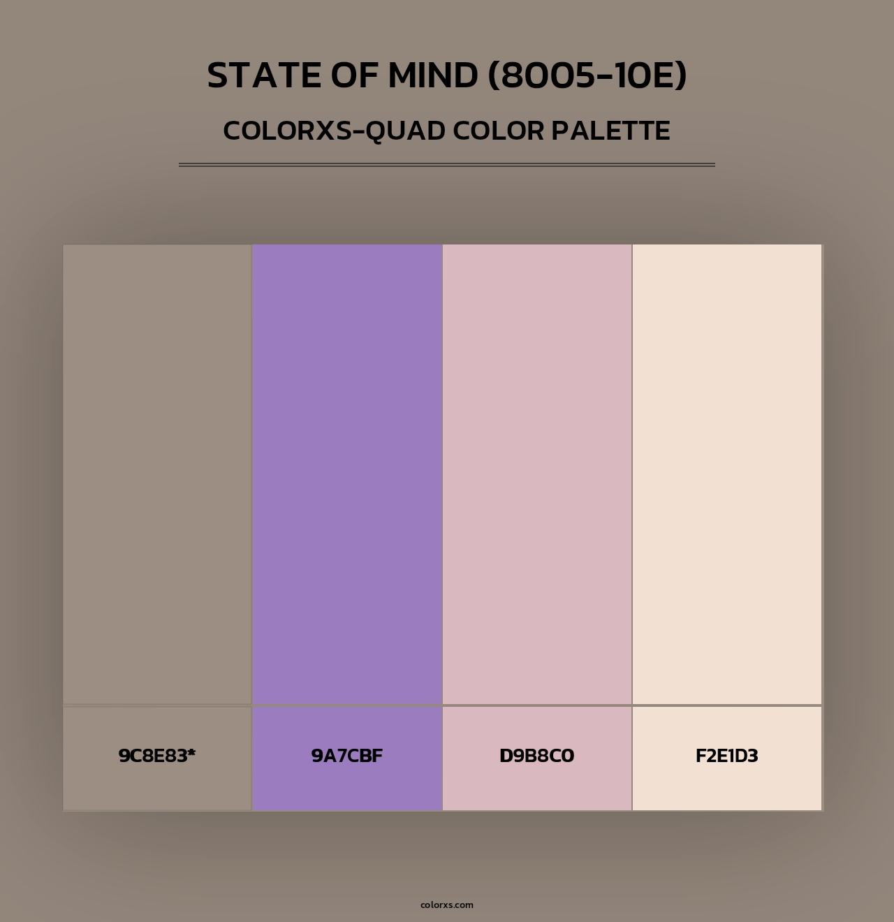 State of Mind (8005-10E) - Colorxs Quad Palette