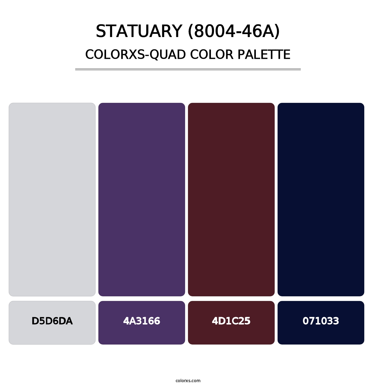 Statuary (8004-46A) - Colorxs Quad Palette