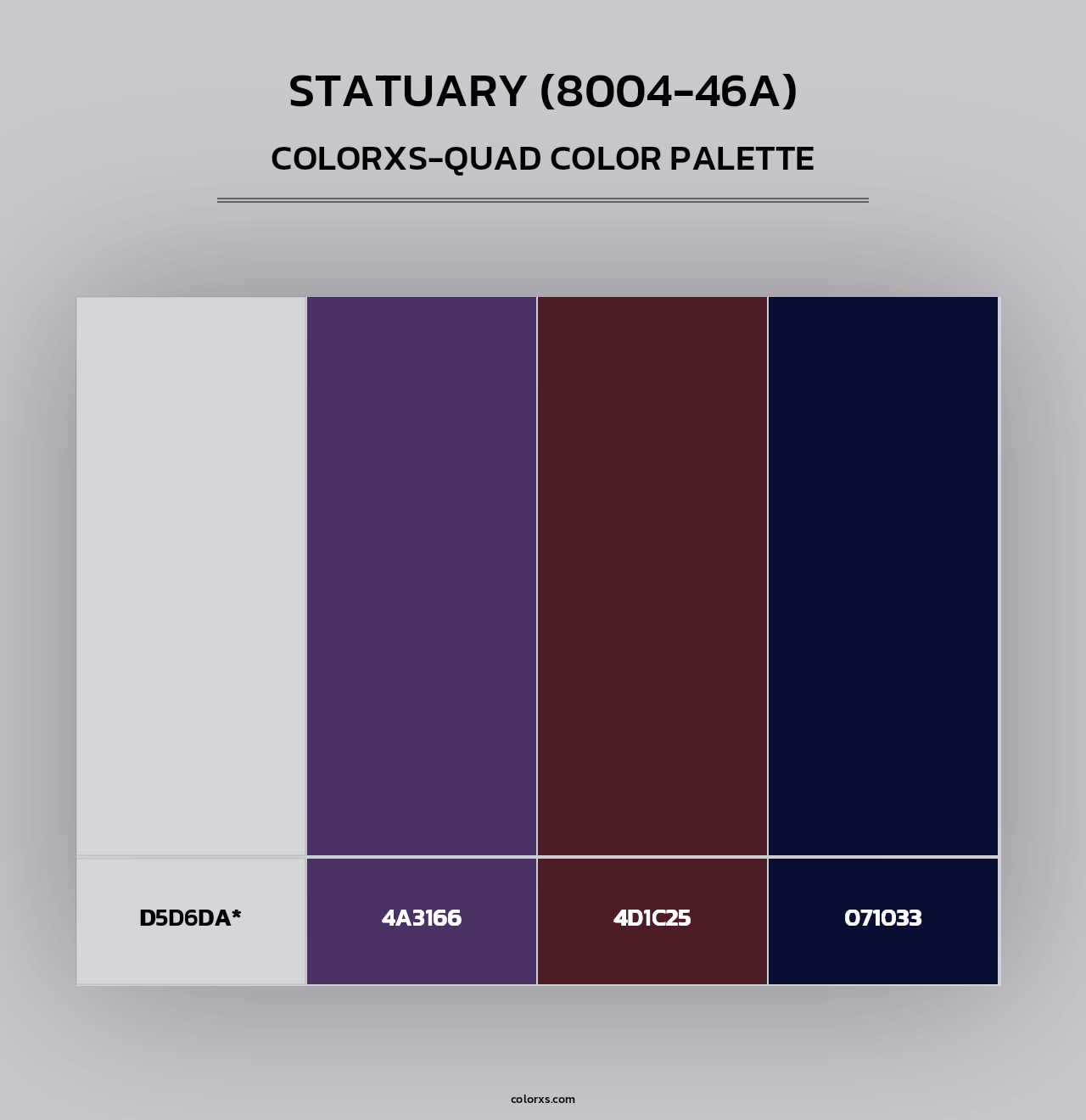 Statuary (8004-46A) - Colorxs Quad Palette
