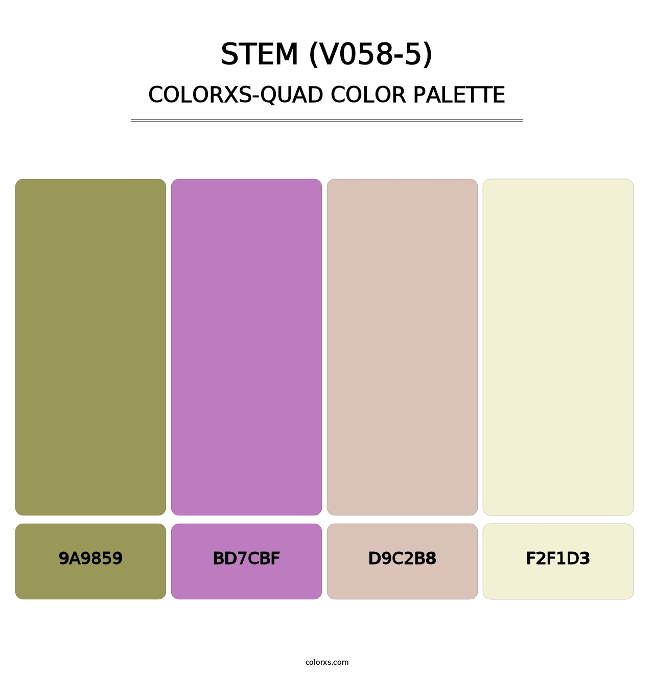 Stem (V058-5) - Colorxs Quad Palette