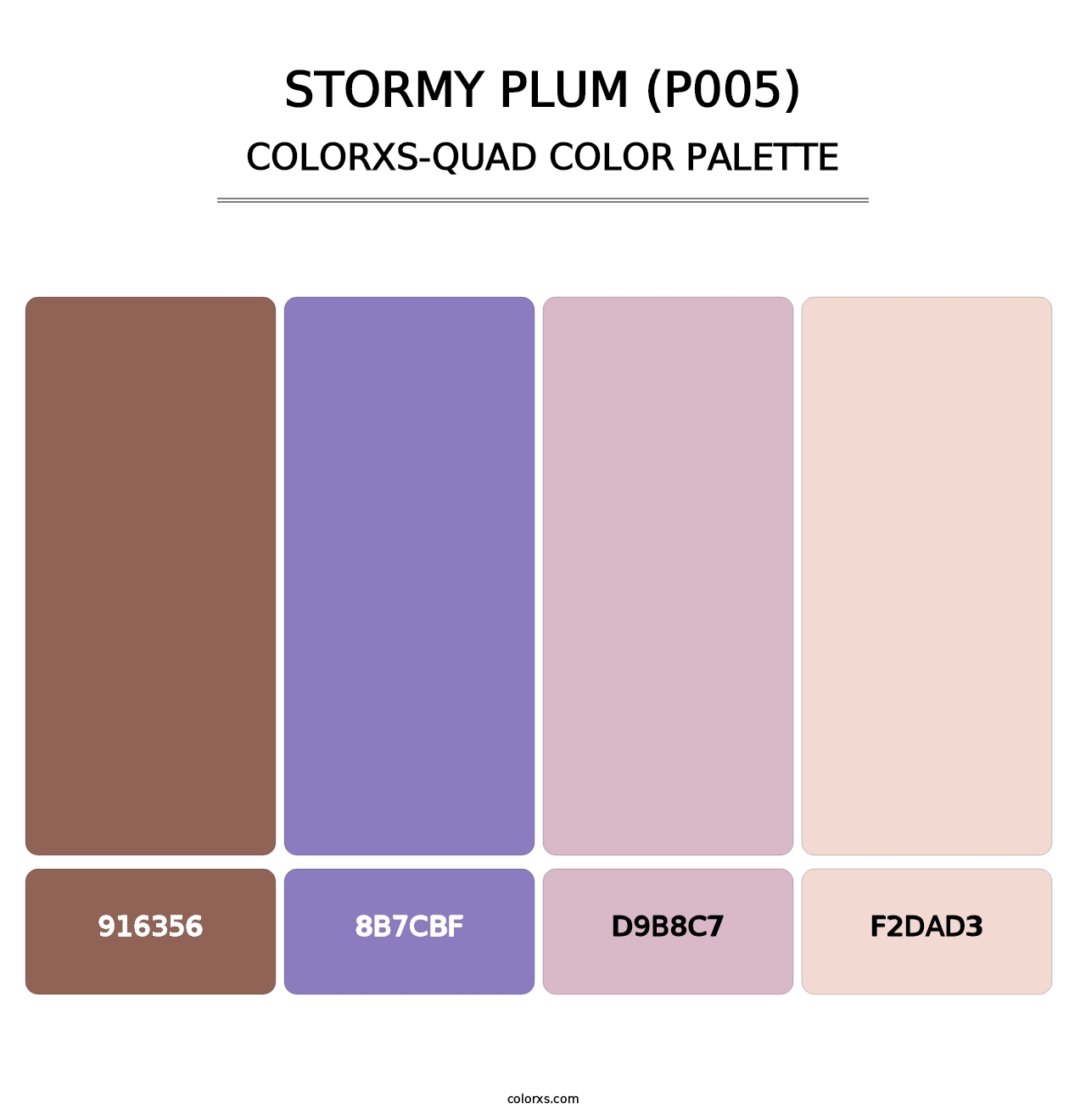 Stormy Plum (P005) - Colorxs Quad Palette
