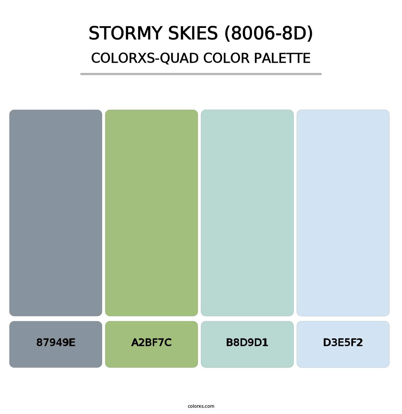 Stormy Skies (8006-8D) - Colorxs Quad Palette