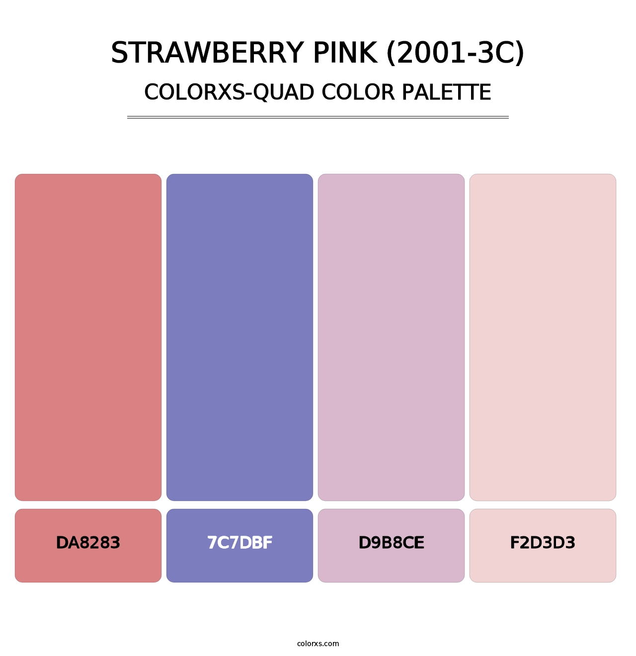 Strawberry Pink (2001-3C) - Colorxs Quad Palette
