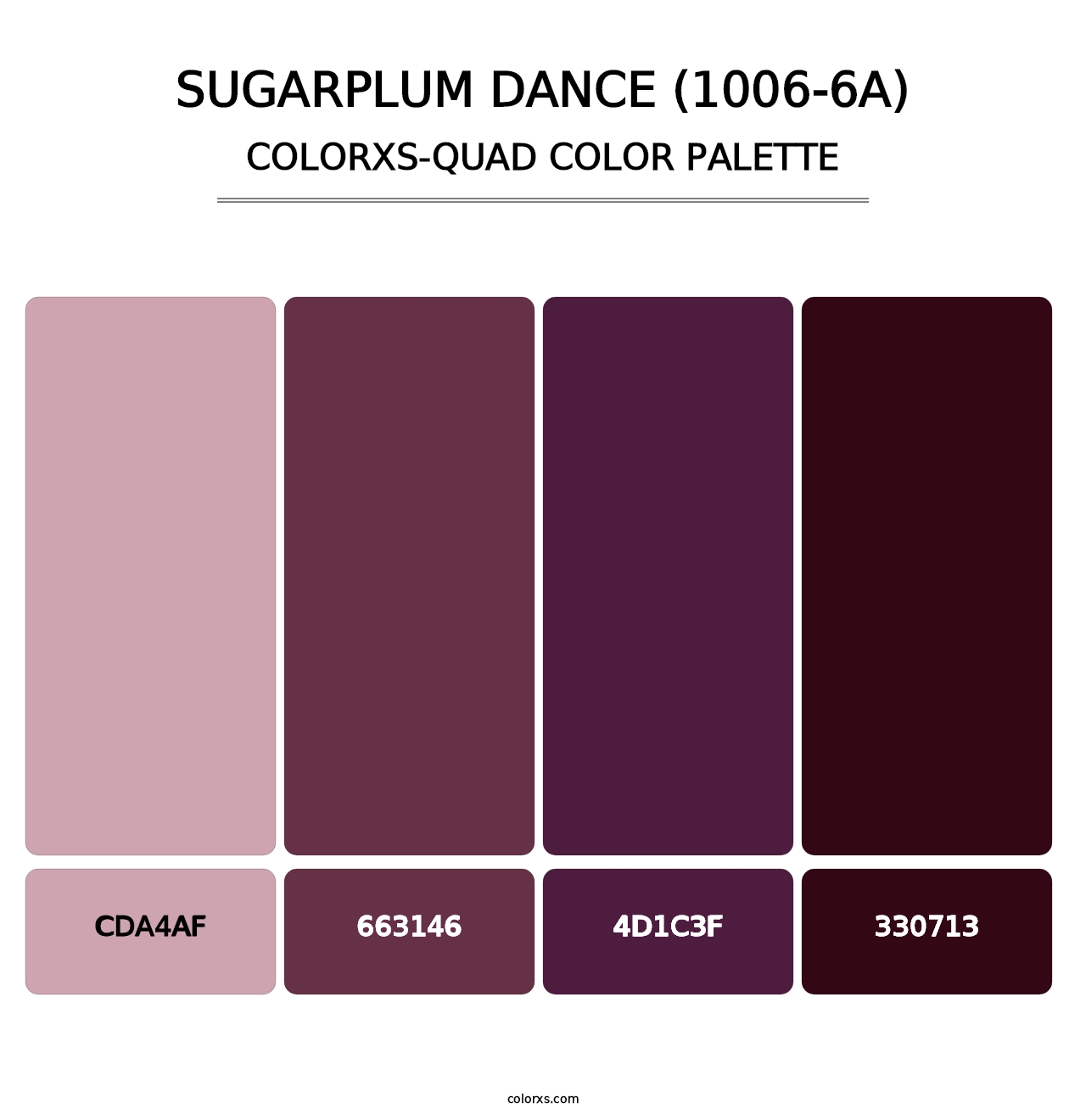 Sugarplum Dance (1006-6A) - Colorxs Quad Palette