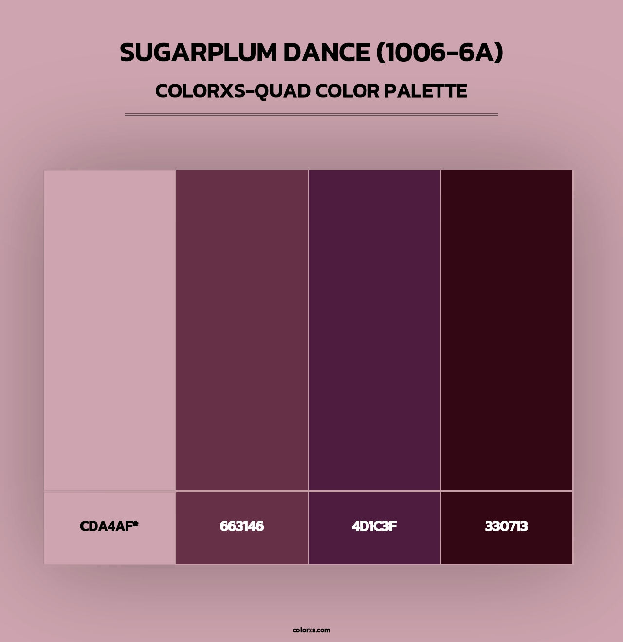 Sugarplum Dance (1006-6A) - Colorxs Quad Palette