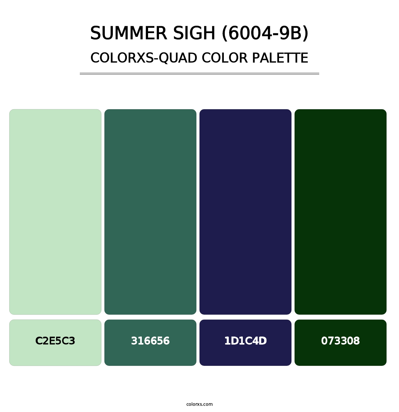 Summer Sigh (6004-9B) - Colorxs Quad Palette