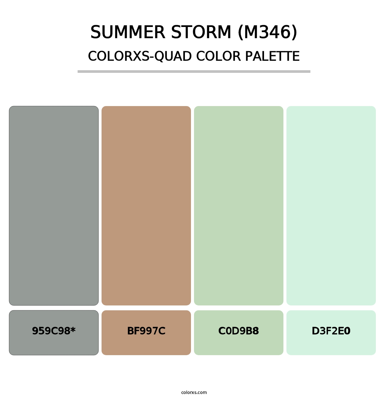 Summer Storm (M346) - Colorxs Quad Palette
