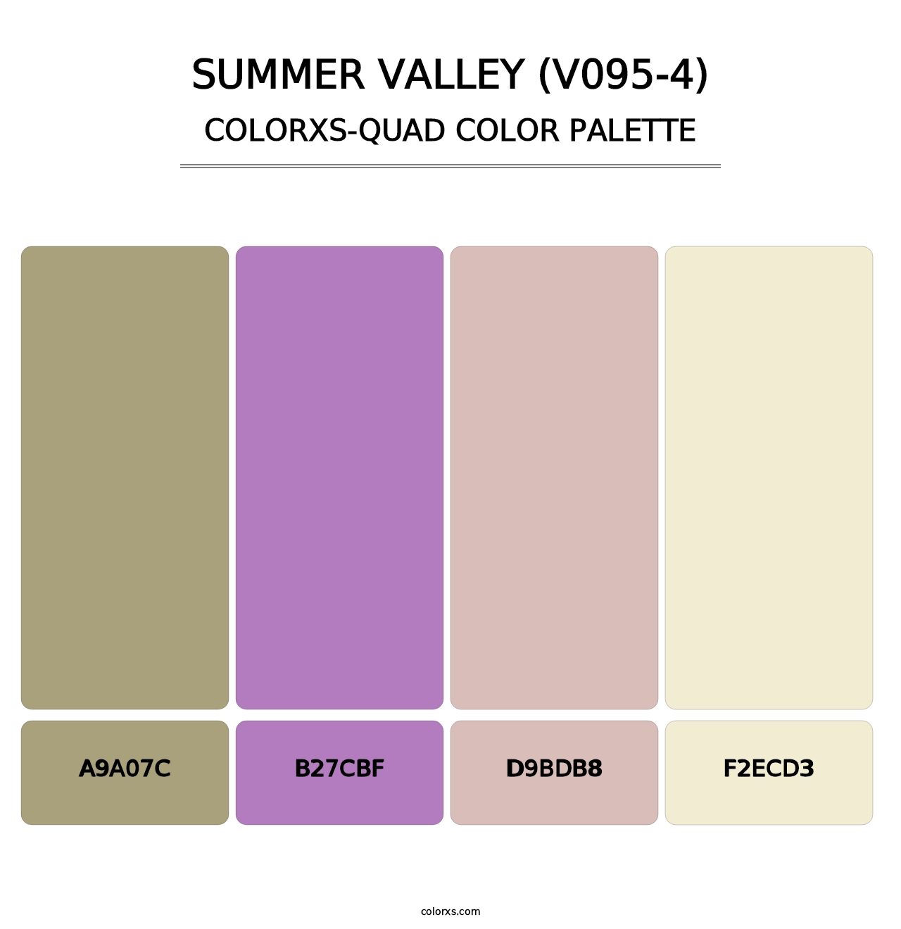 Summer Valley (V095-4) - Colorxs Quad Palette