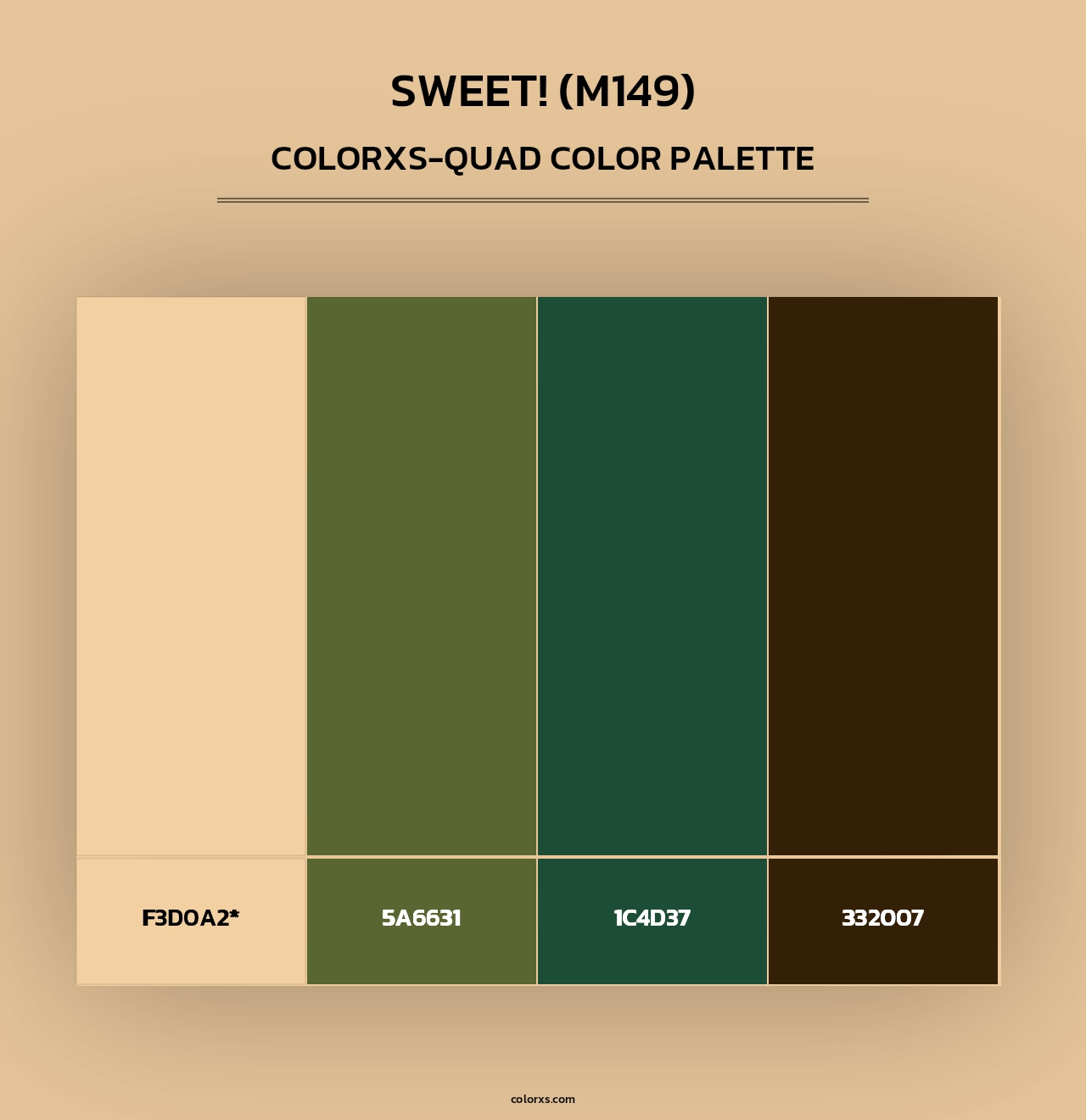 sweet! (M149) - Colorxs Quad Palette