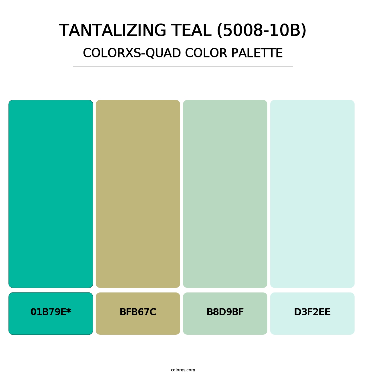 Tantalizing Teal (5008-10B) - Colorxs Quad Palette