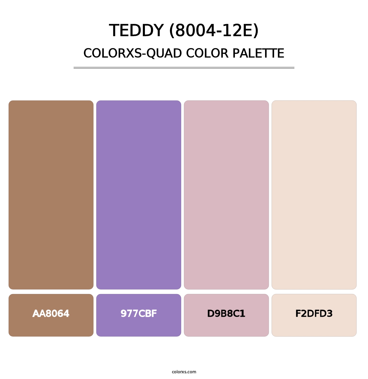 Teddy (8004-12E) - Colorxs Quad Palette