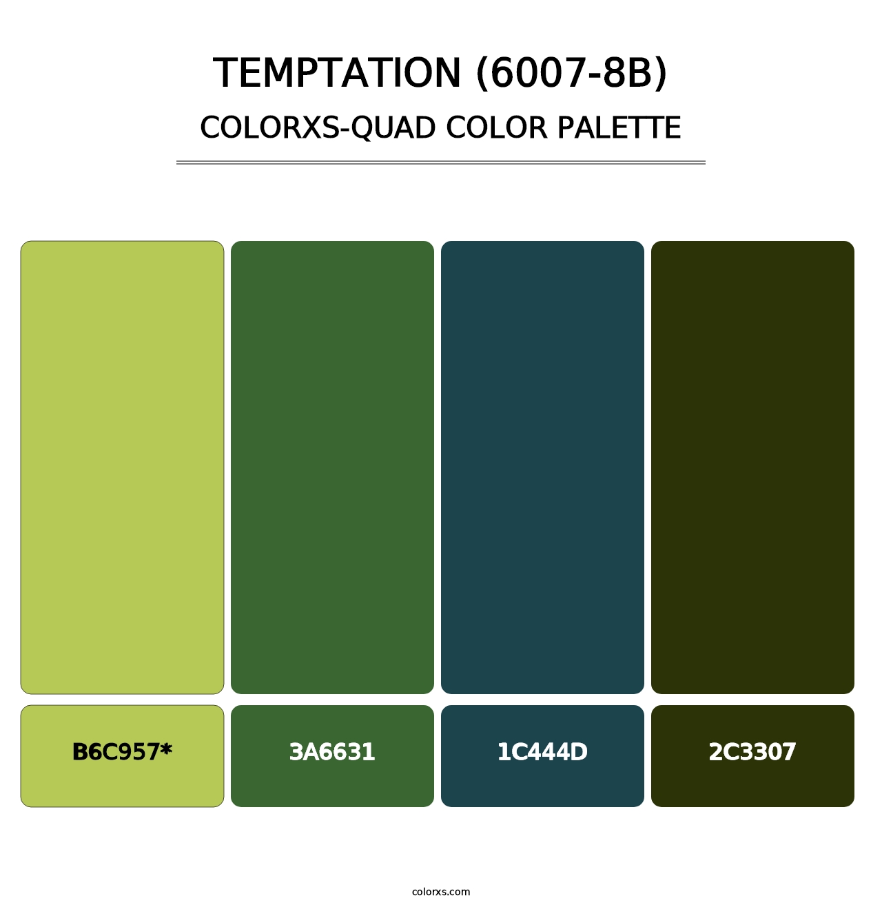 Temptation (6007-8B) - Colorxs Quad Palette