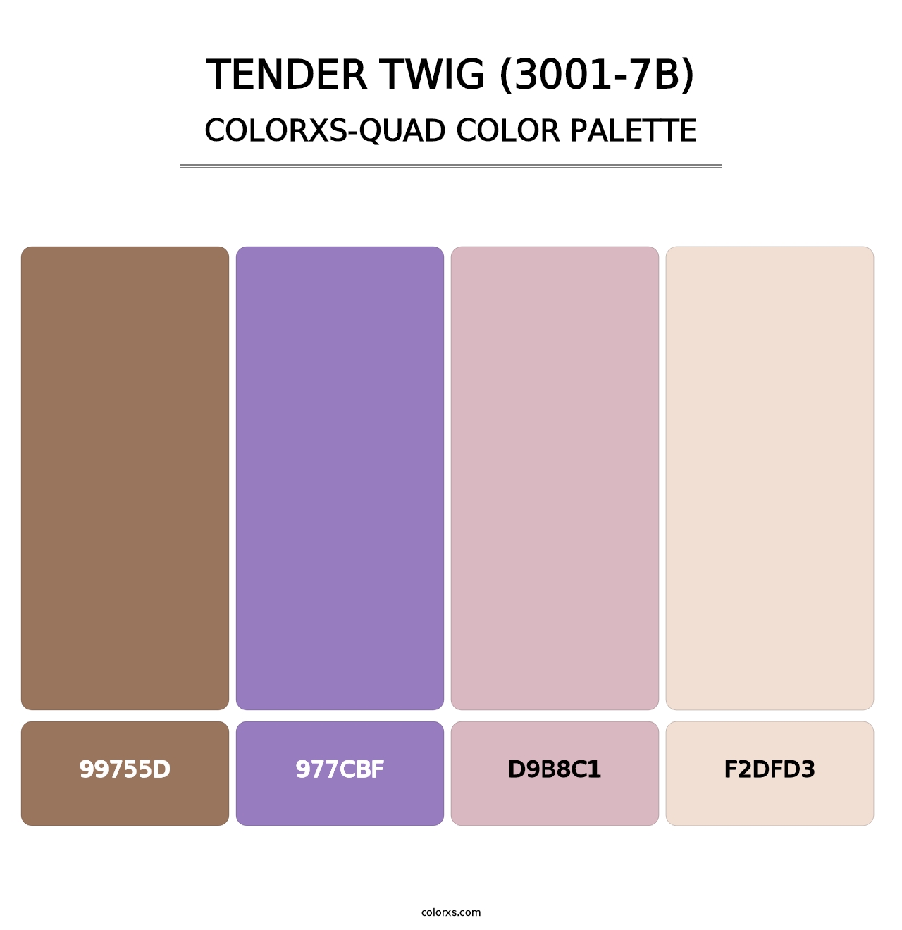Tender Twig (3001-7B) - Colorxs Quad Palette