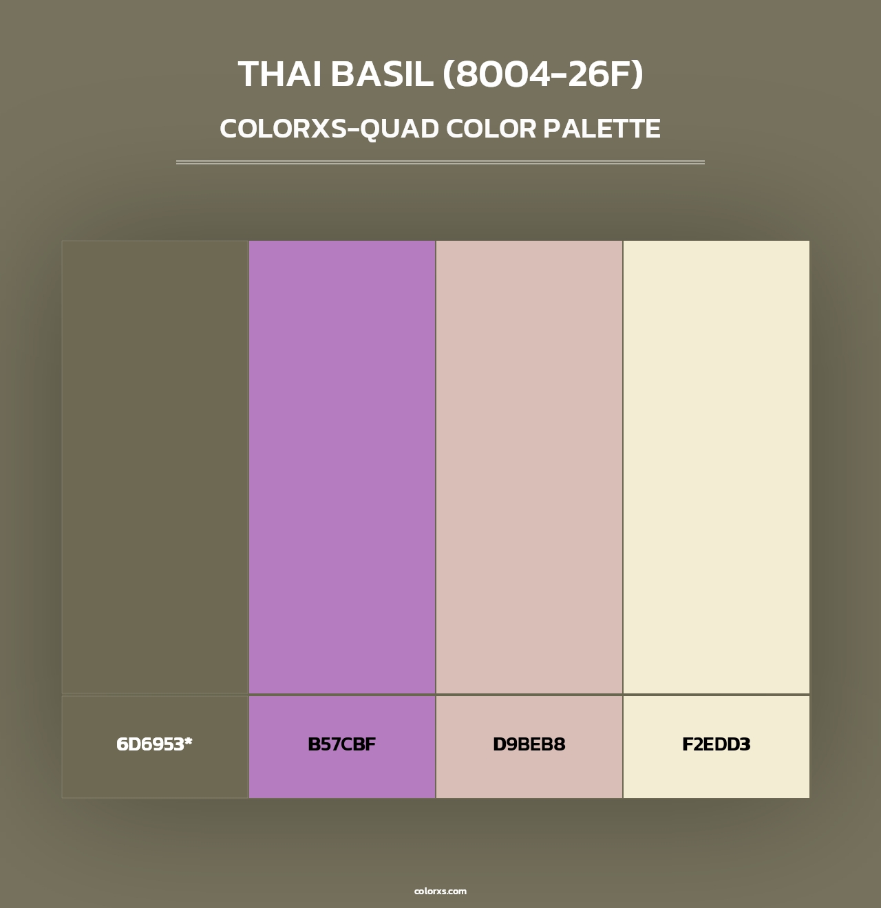 Thai Basil (8004-26F) - Colorxs Quad Palette