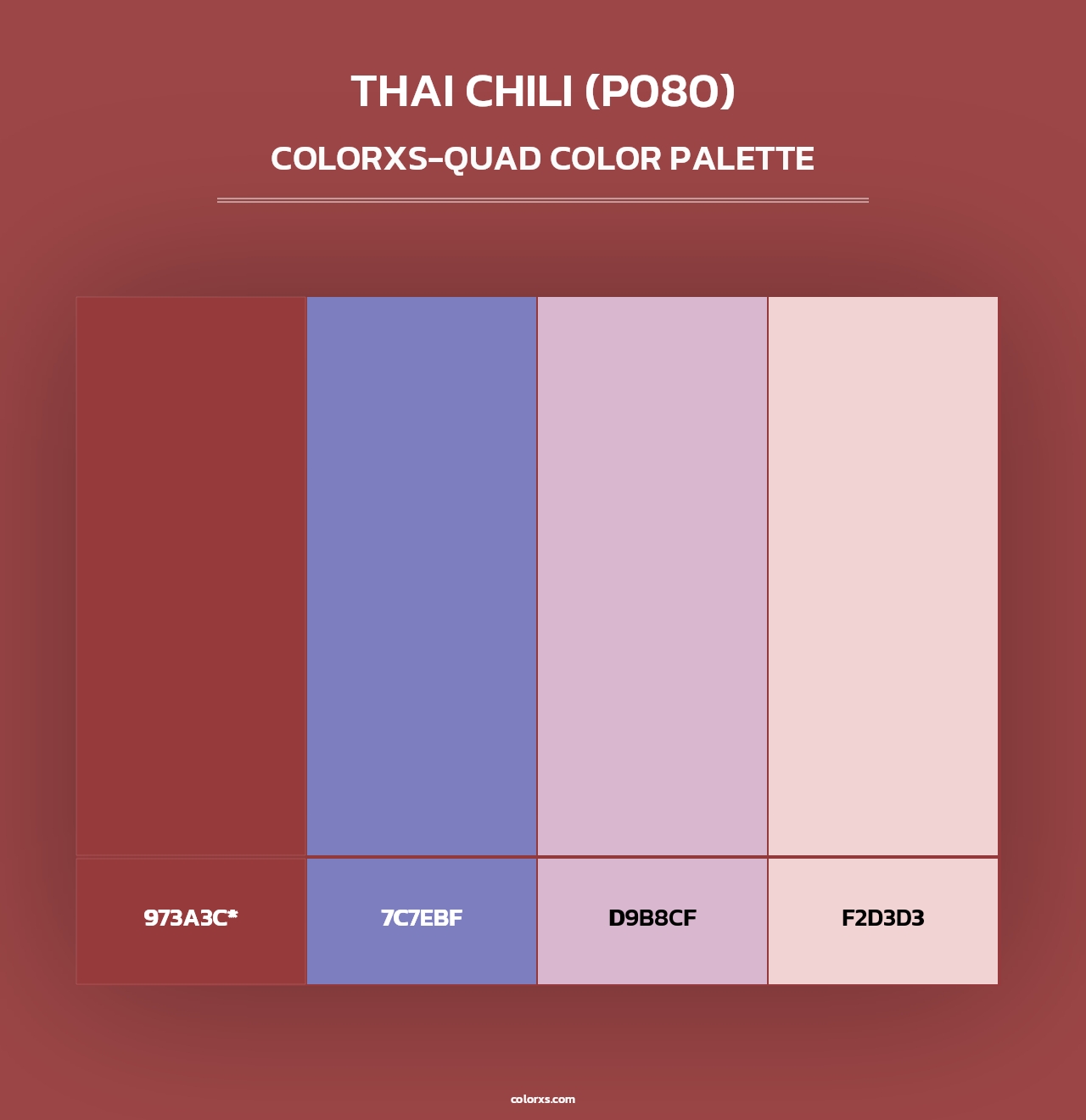 Thai Chili (P080) - Colorxs Quad Palette