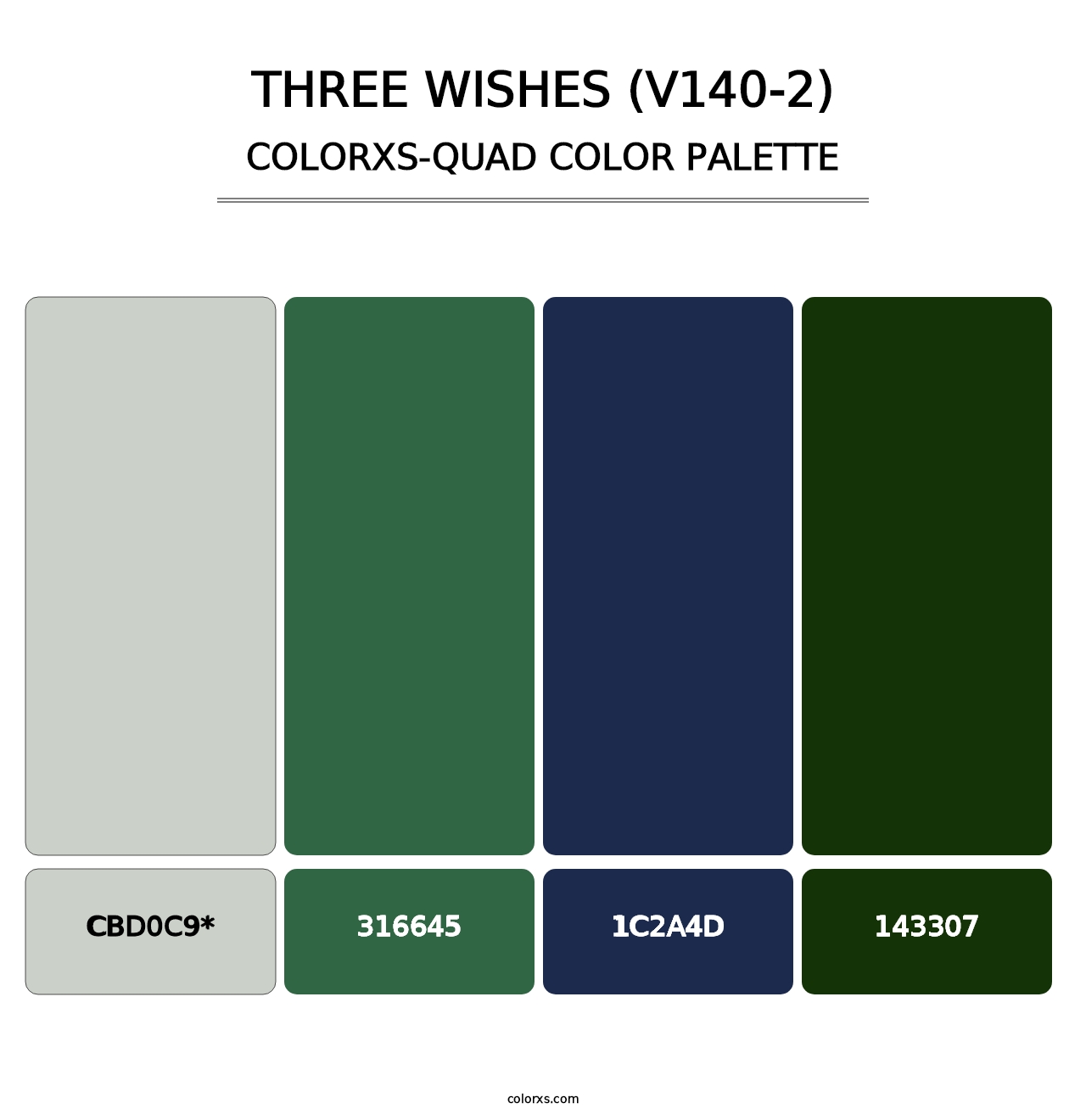 Three Wishes (V140-2) - Colorxs Quad Palette