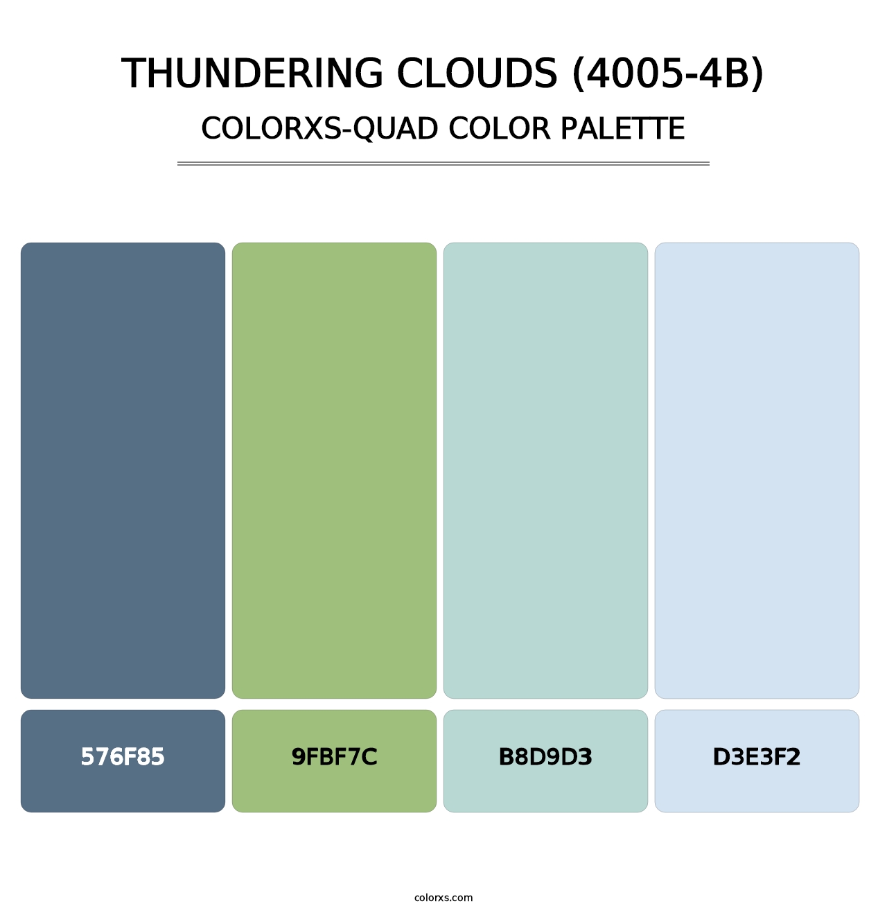 Thundering Clouds (4005-4B) - Colorxs Quad Palette