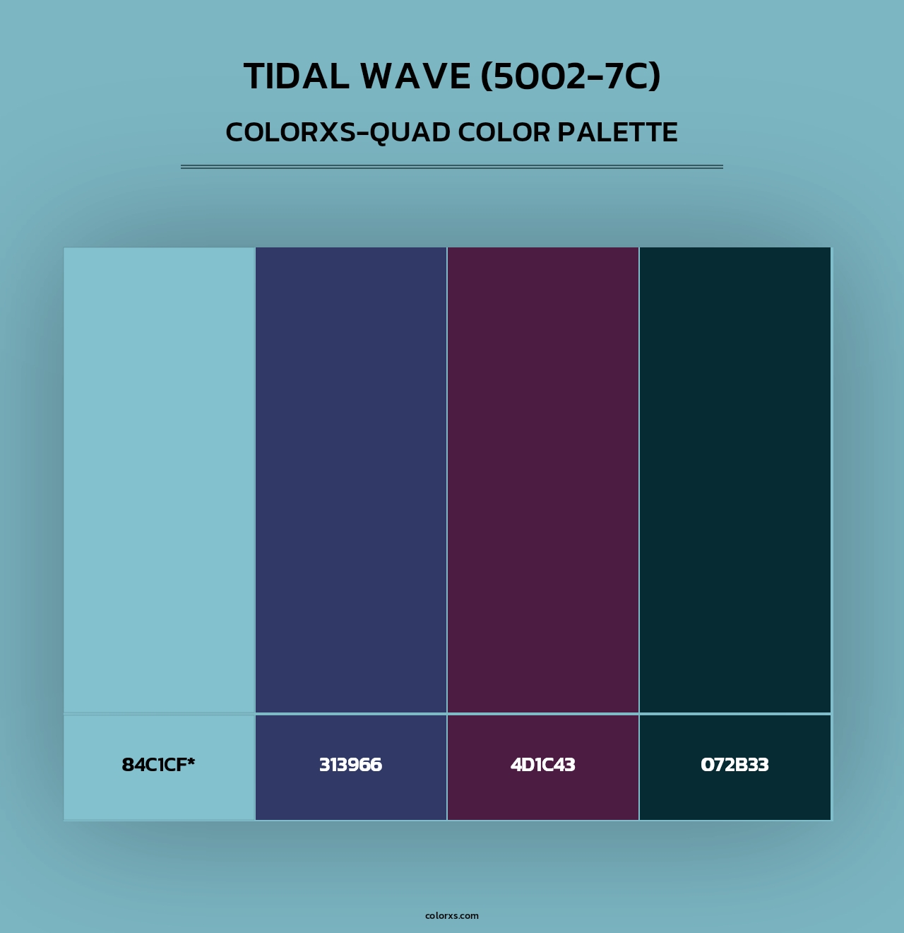 Tidal Wave (5002-7C) - Colorxs Quad Palette