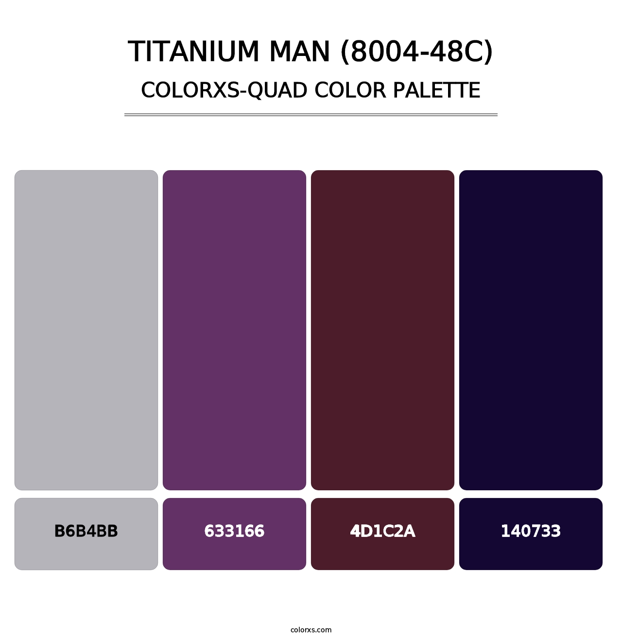 Titanium Man (8004-48C) - Colorxs Quad Palette