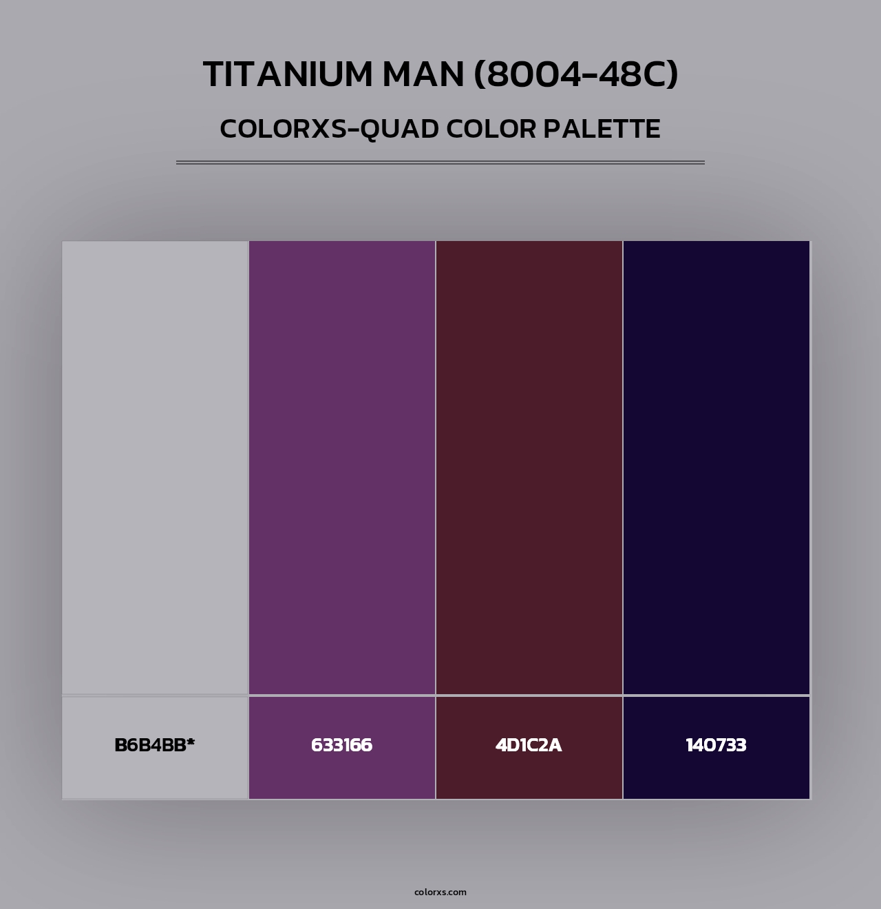 Titanium Man (8004-48C) - Colorxs Quad Palette