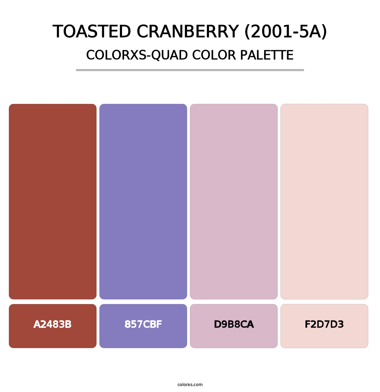 Toasted Cranberry (2001-5A) - Colorxs Quad Palette