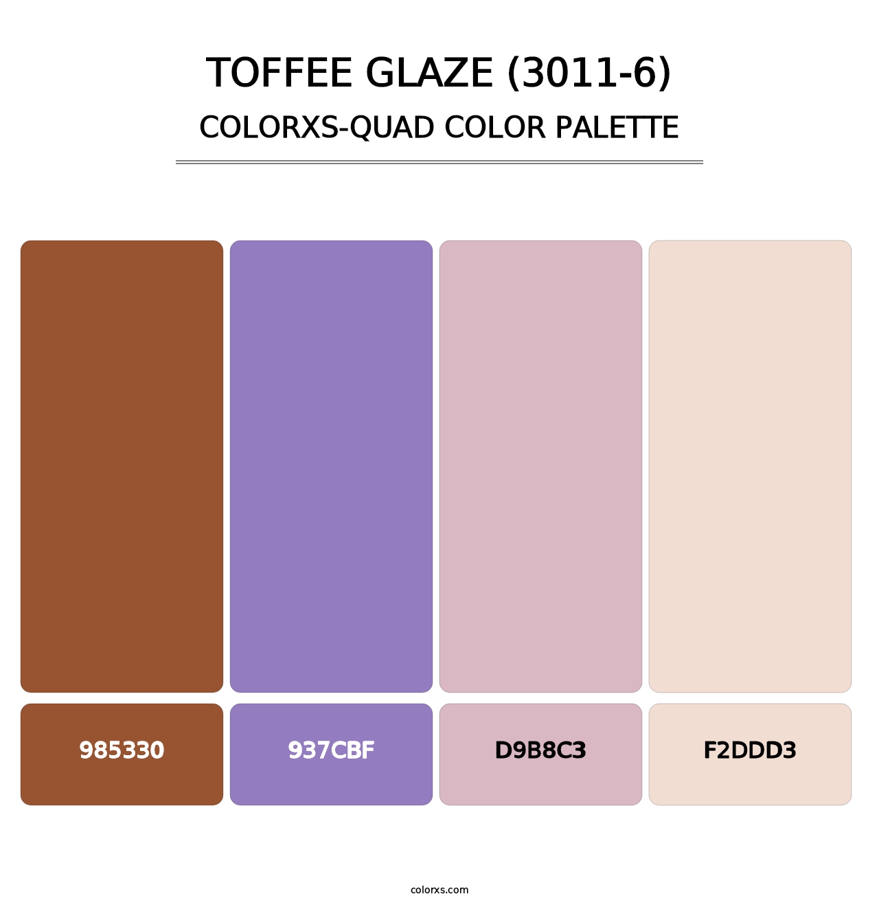 Toffee Glaze (3011-6) - Colorxs Quad Palette