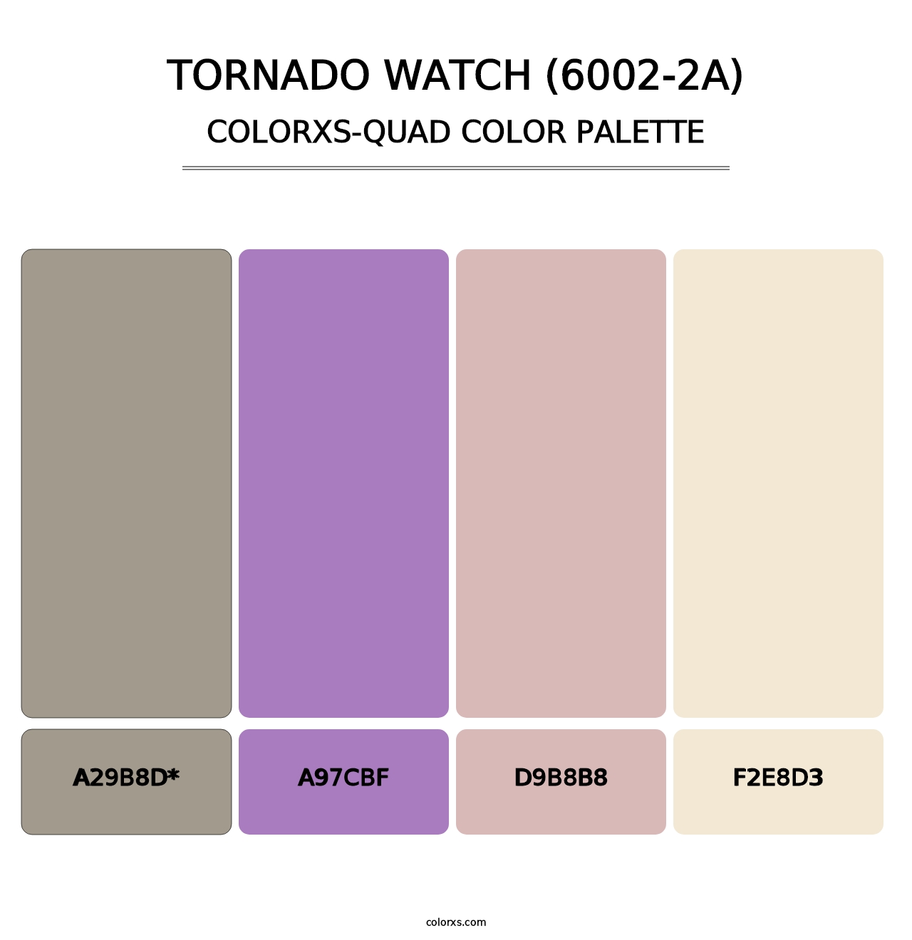 Tornado Watch (6002-2A) - Colorxs Quad Palette