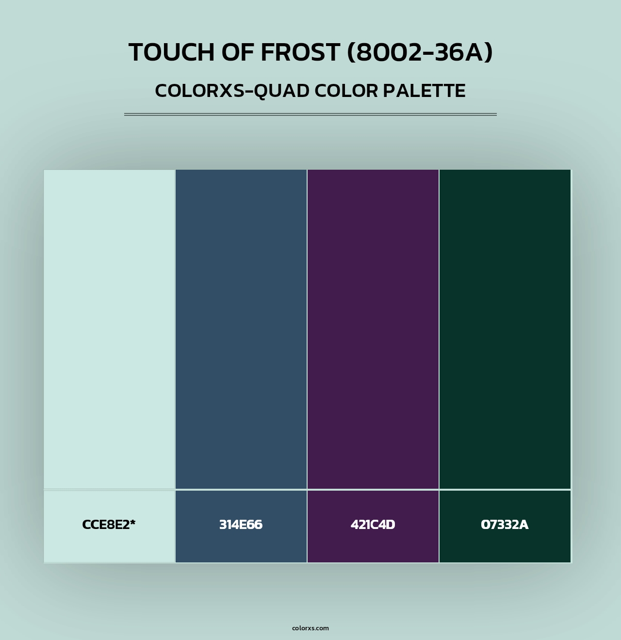 Touch of Frost (8002-36A) - Colorxs Quad Palette