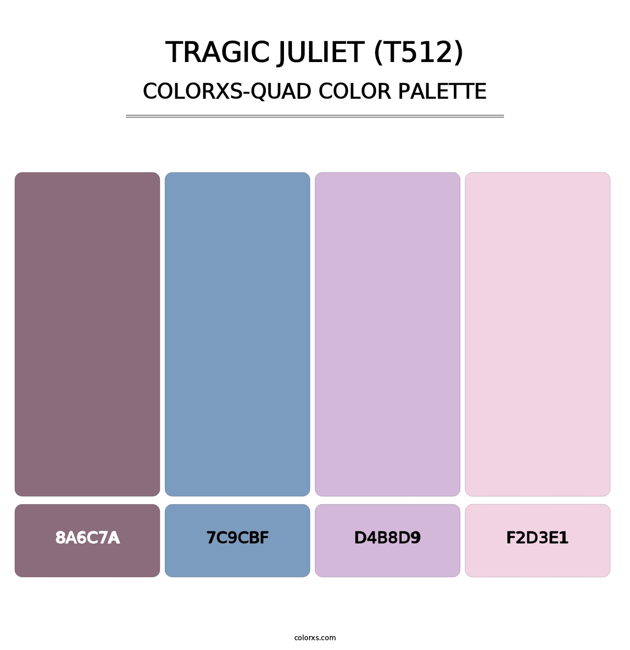 Tragic Juliet (T512) - Colorxs Quad Palette