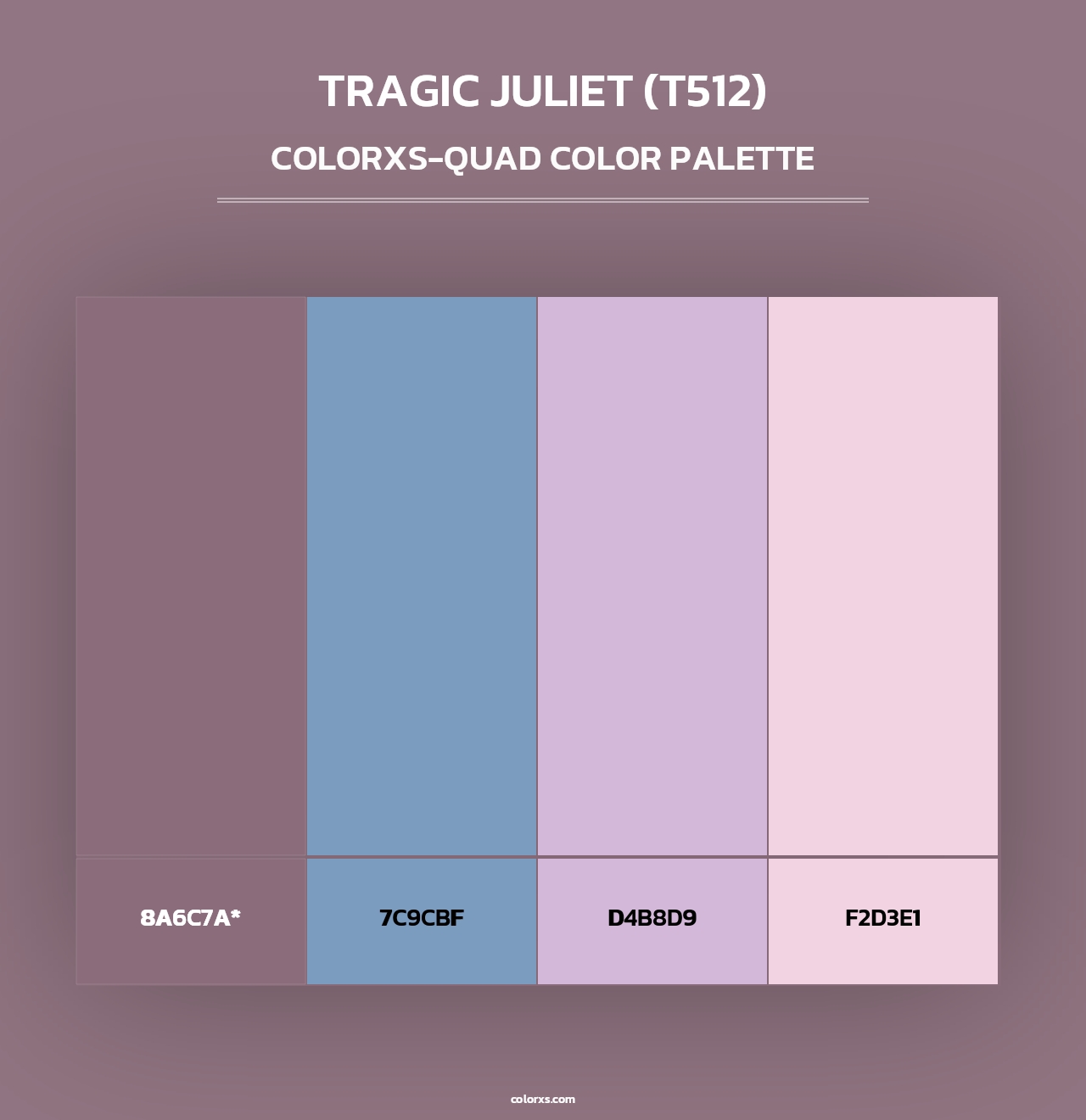 Tragic Juliet (T512) - Colorxs Quad Palette