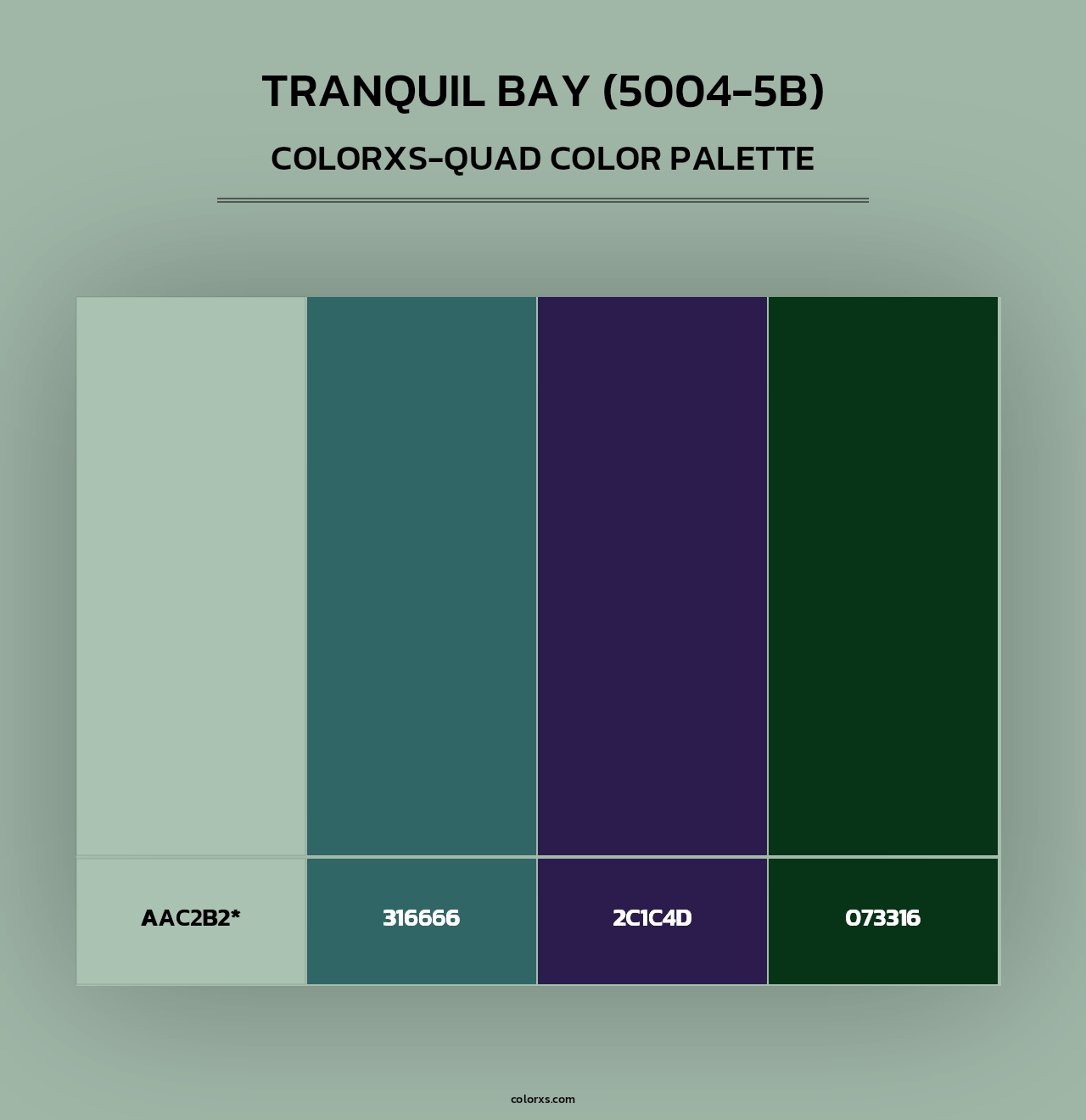 Tranquil Bay (5004-5B) - Colorxs Quad Palette