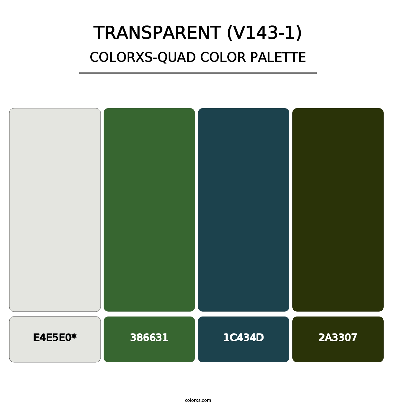 Transparent (V143-1) - Colorxs Quad Palette