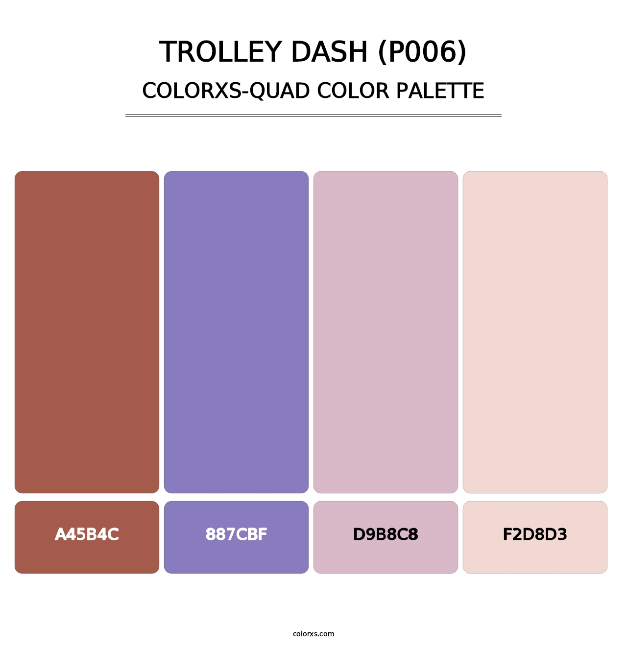 Trolley Dash (P006) - Colorxs Quad Palette