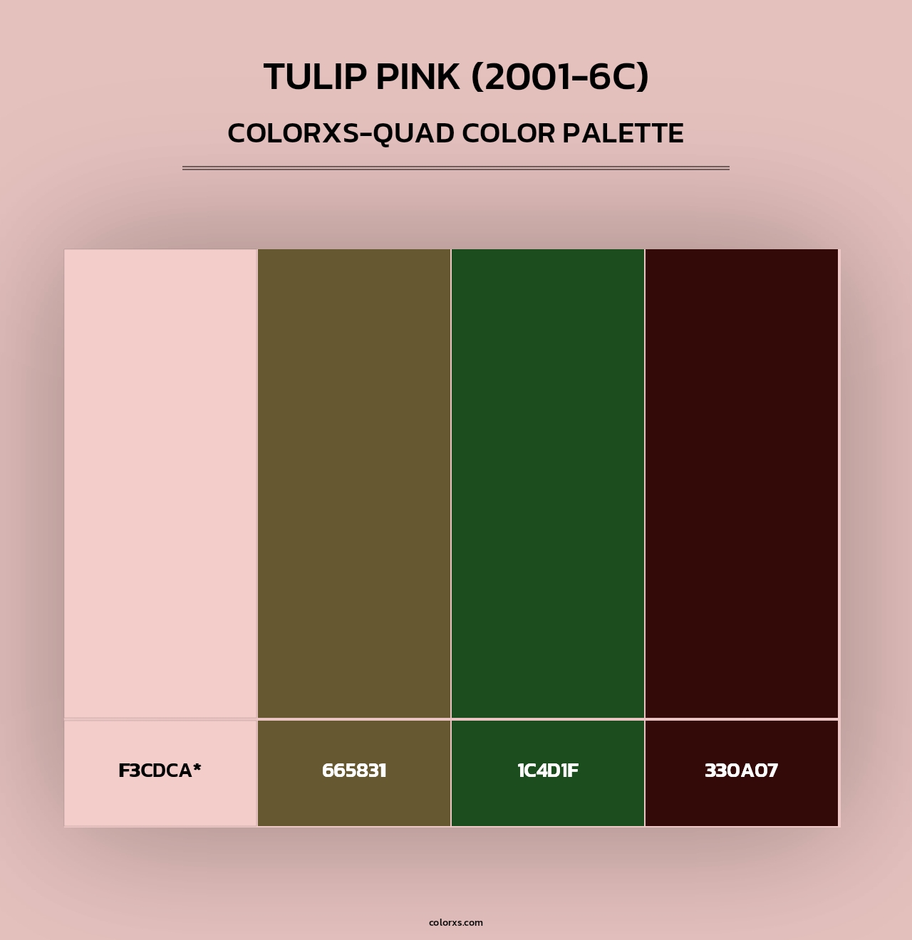 Tulip Pink (2001-6C) - Colorxs Quad Palette