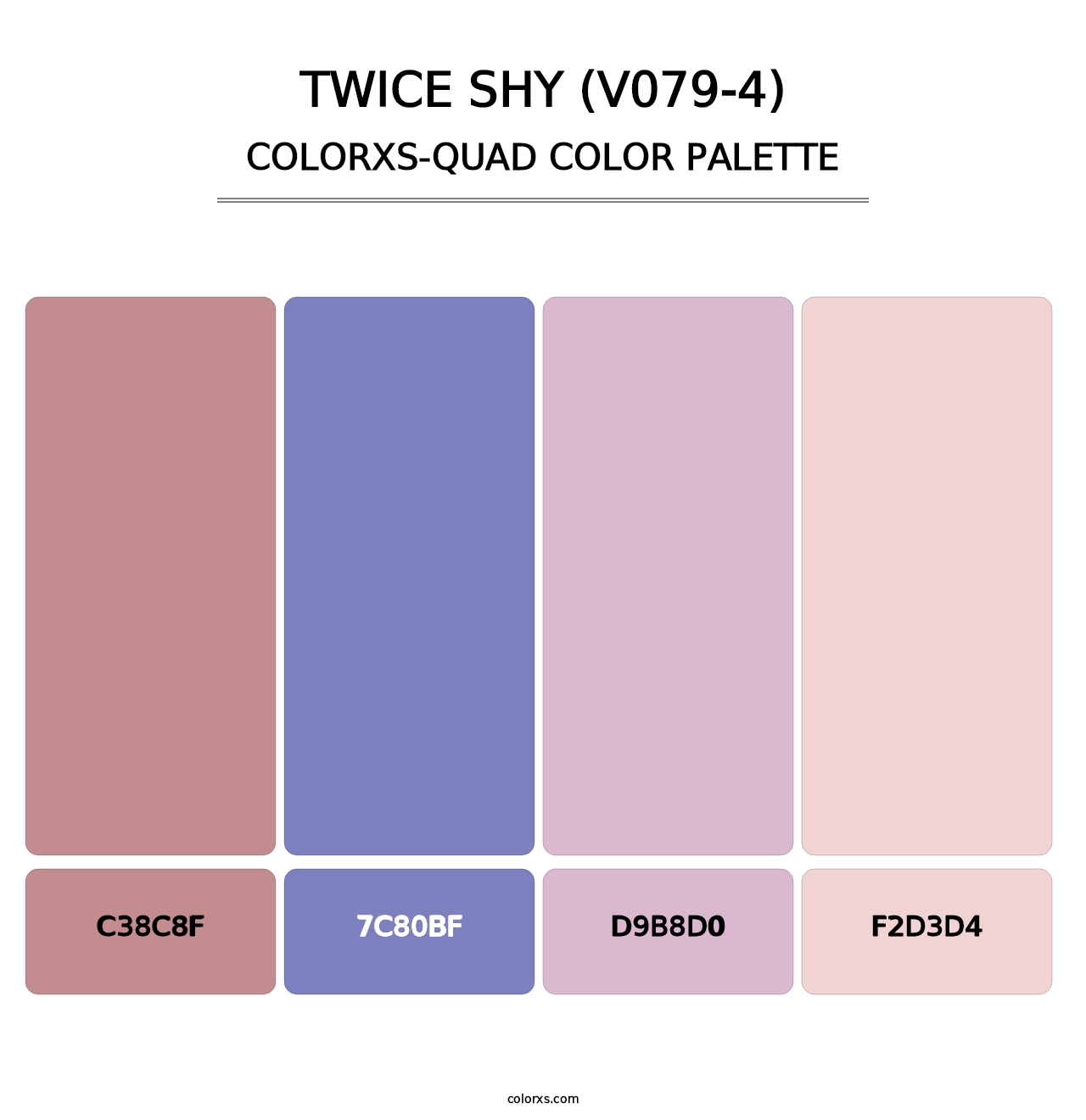 Twice Shy (V079-4) - Colorxs Quad Palette