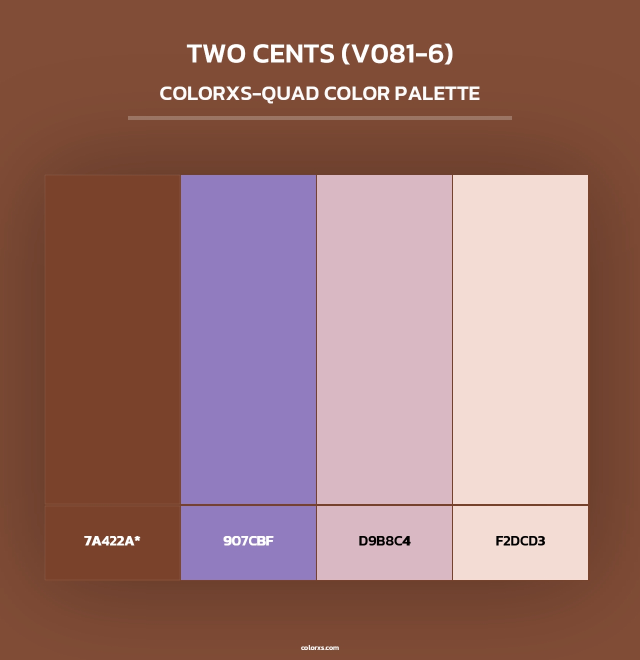 Two Cents (V081-6) - Colorxs Quad Palette