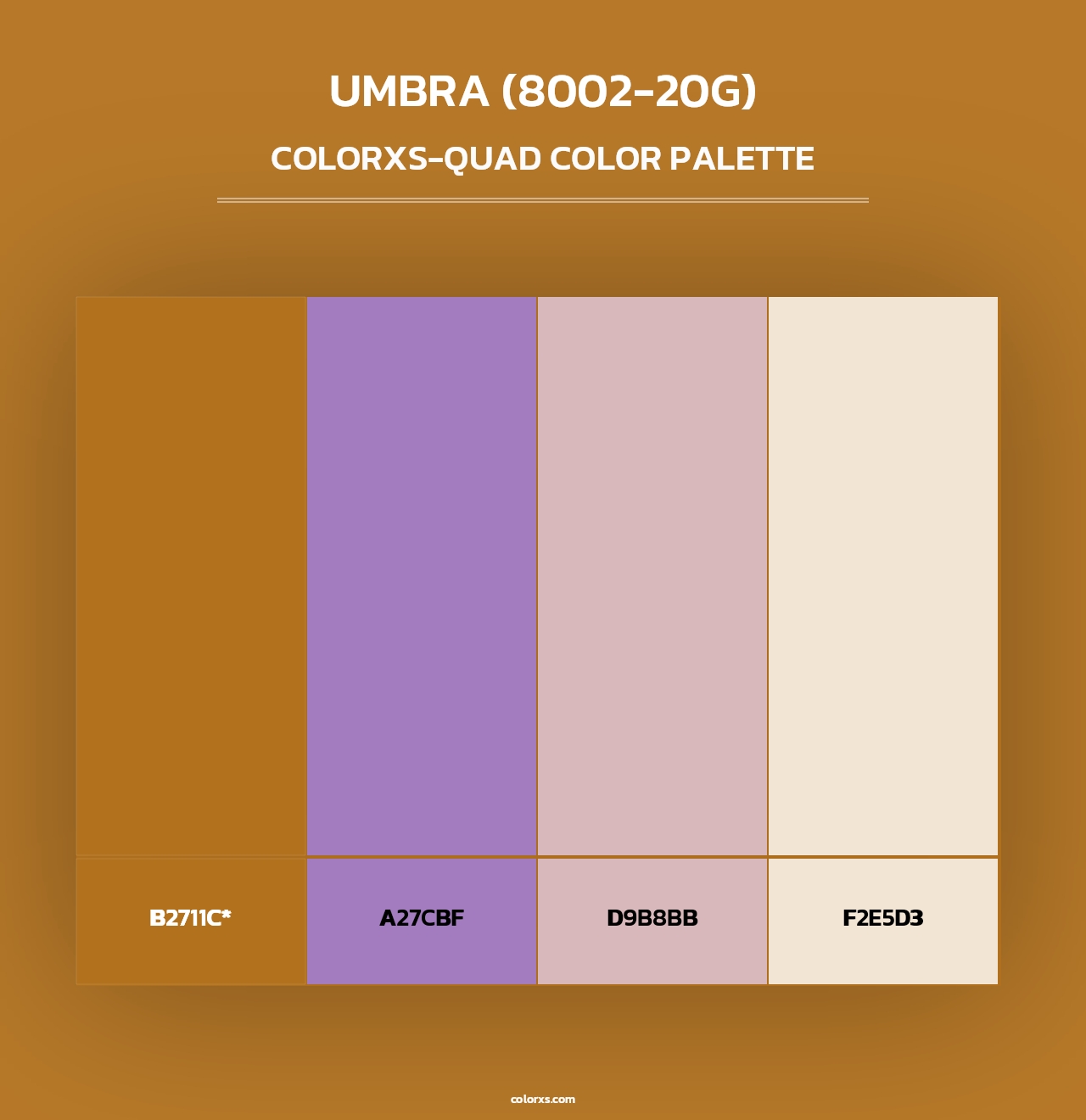 Umbra (8002-20G) - Colorxs Quad Palette