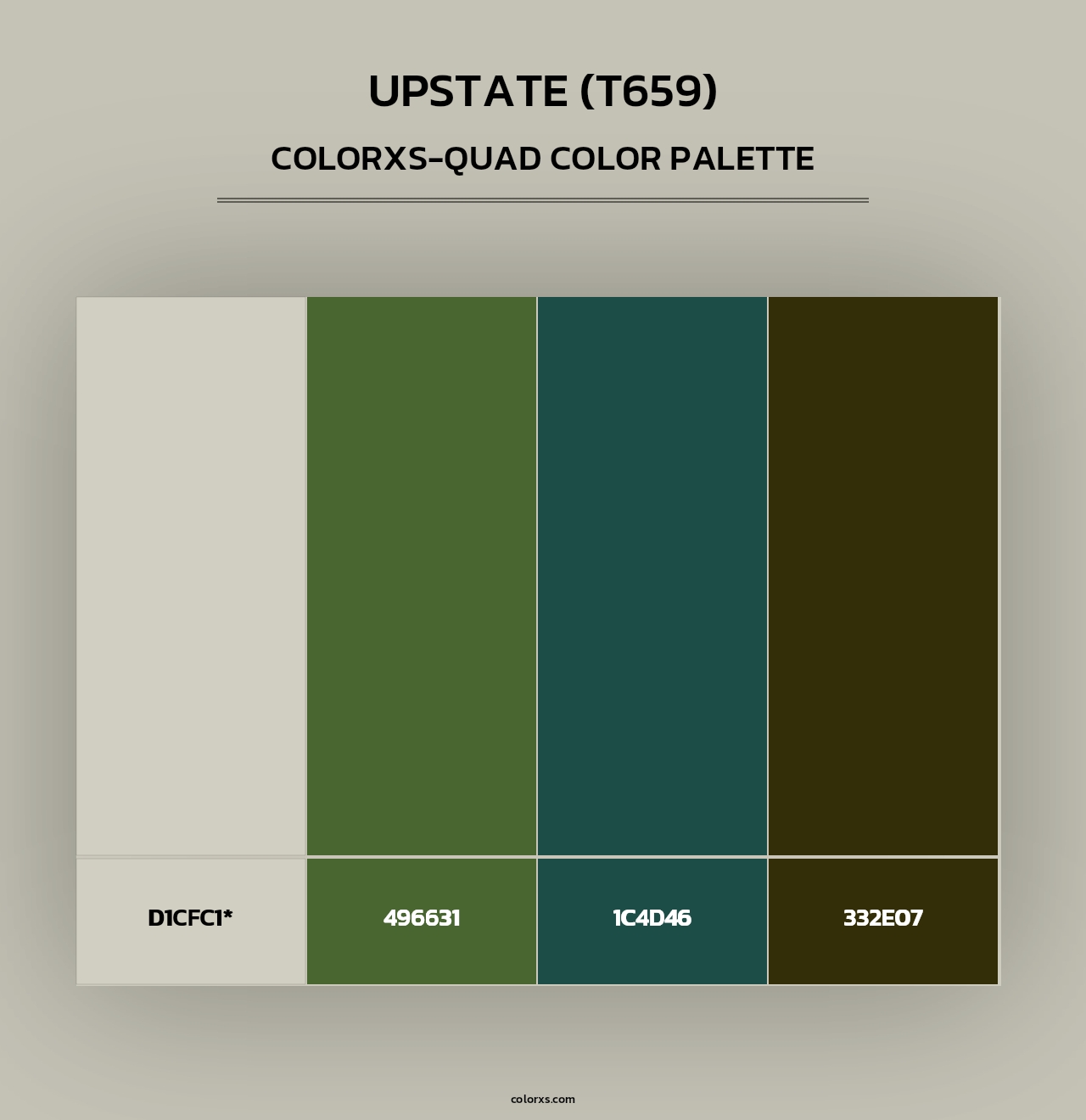 Upstate (T659) - Colorxs Quad Palette