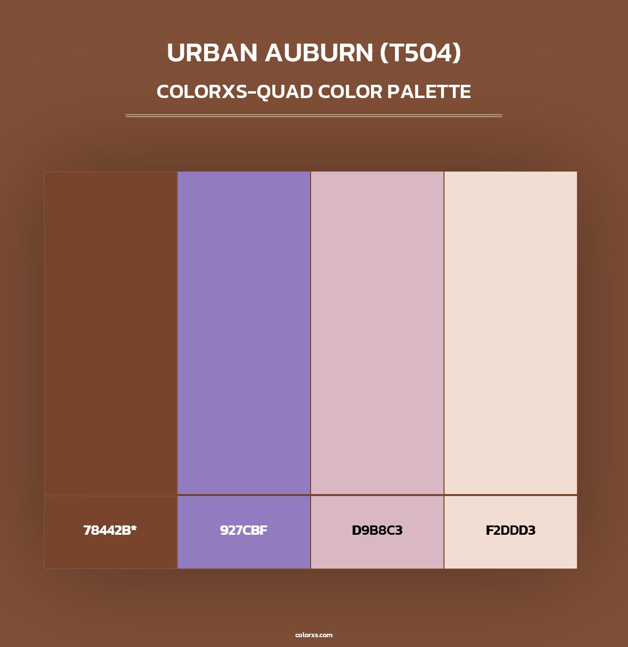Urban Auburn (T504) - Colorxs Quad Palette