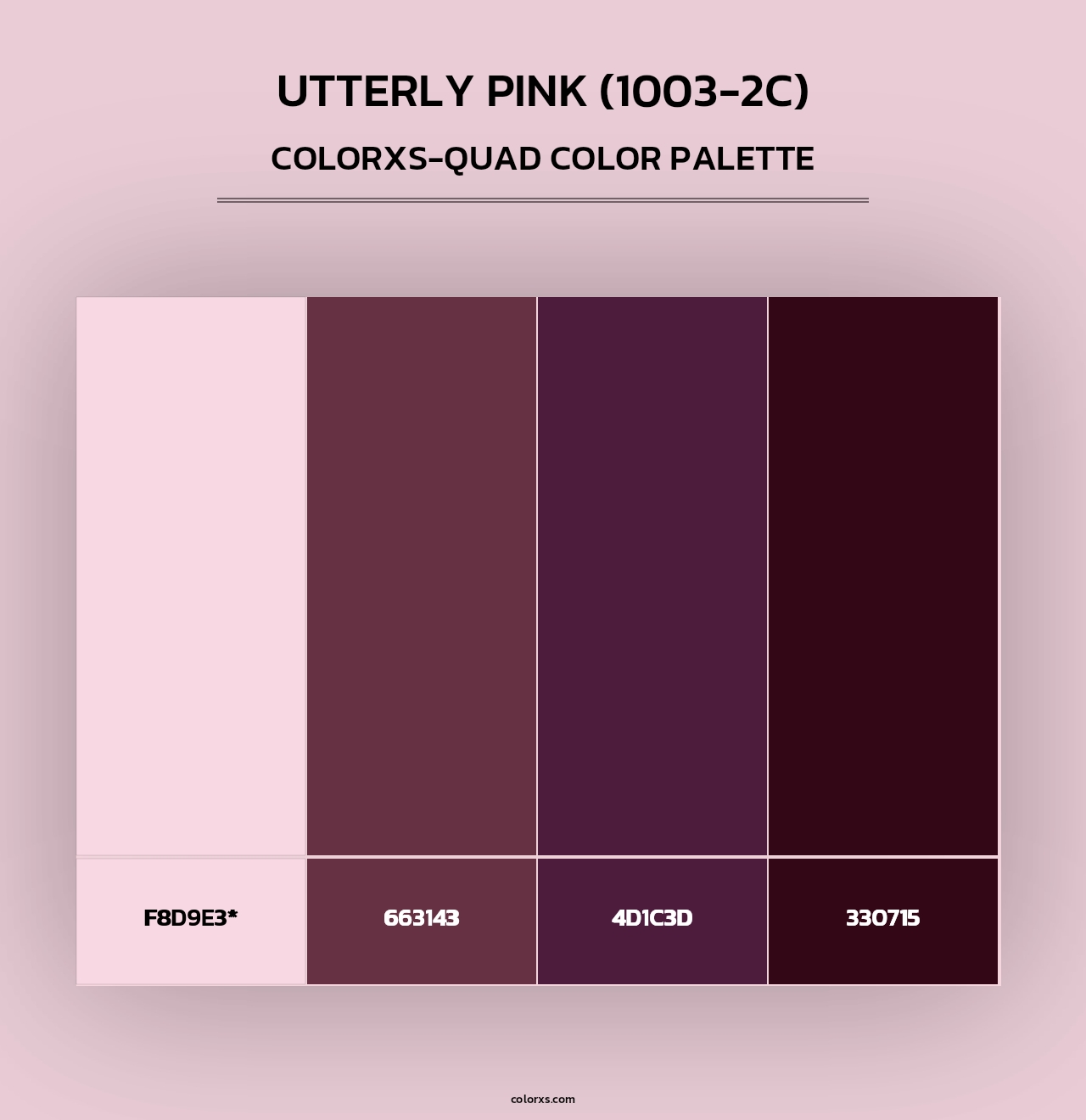 Utterly Pink (1003-2C) - Colorxs Quad Palette