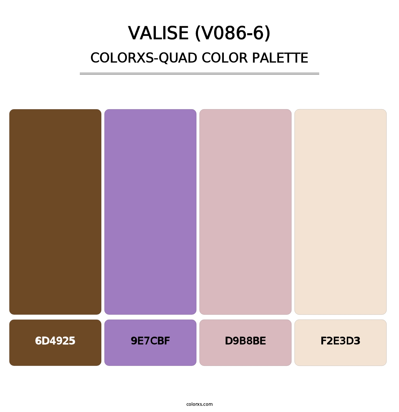 Valise (V086-6) - Colorxs Quad Palette