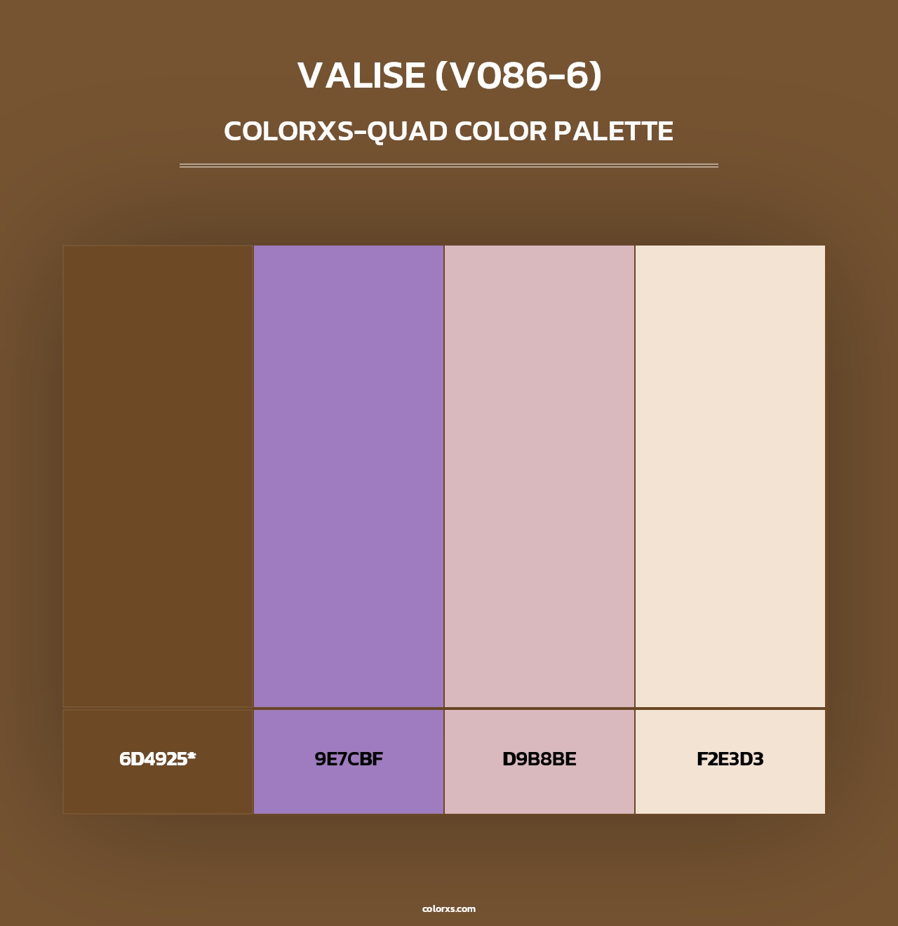 Valise (V086-6) - Colorxs Quad Palette