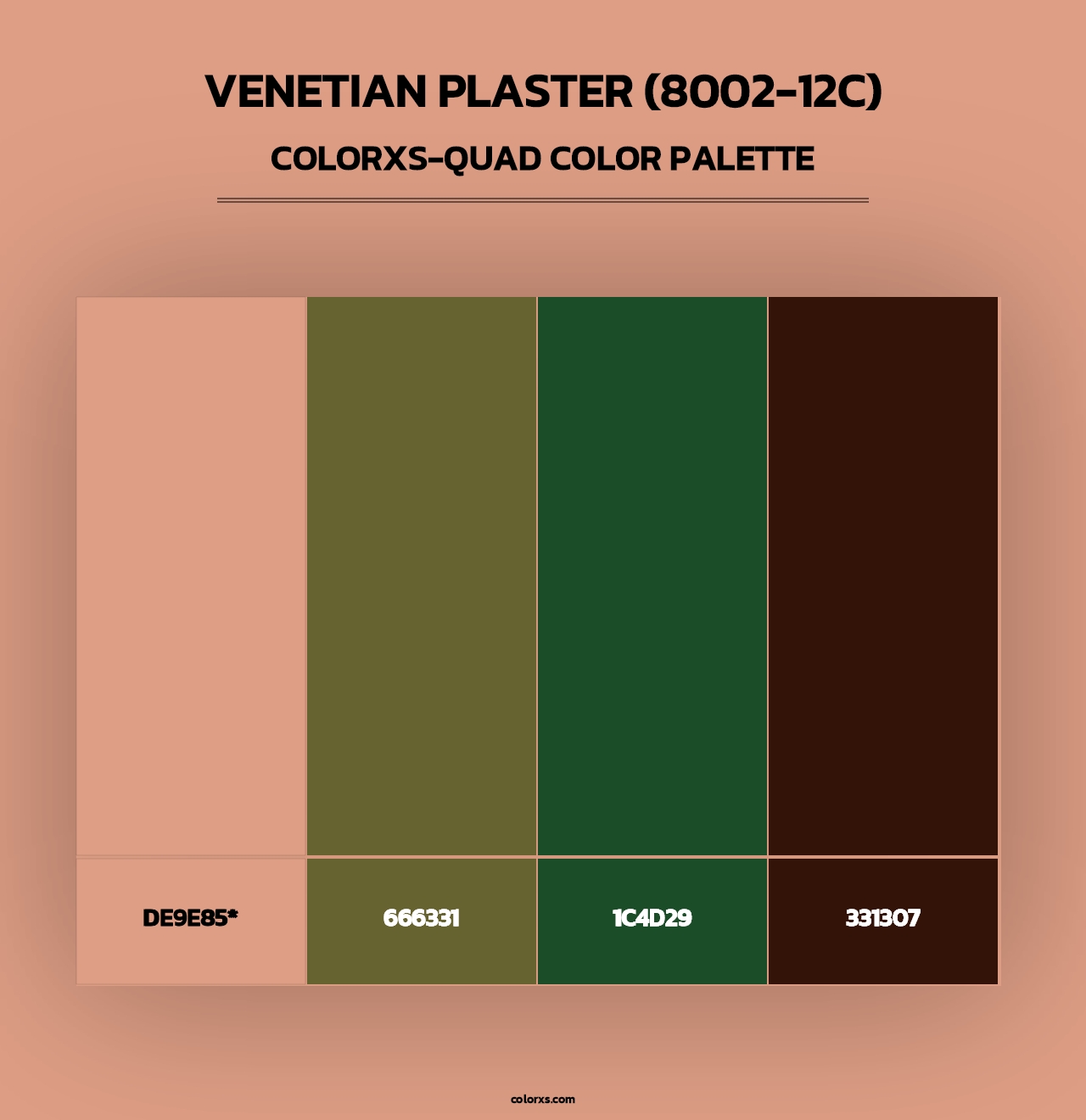 Venetian Plaster (8002-12C) - Colorxs Quad Palette