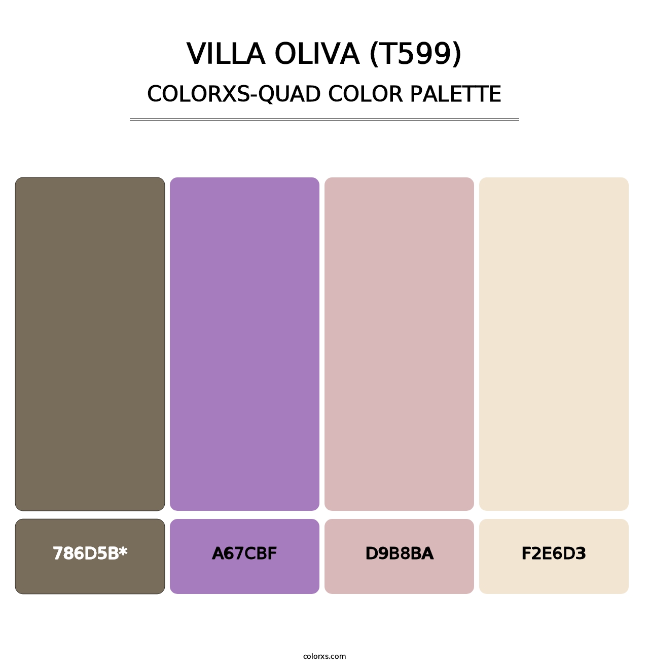 Villa Oliva (T599) - Colorxs Quad Palette